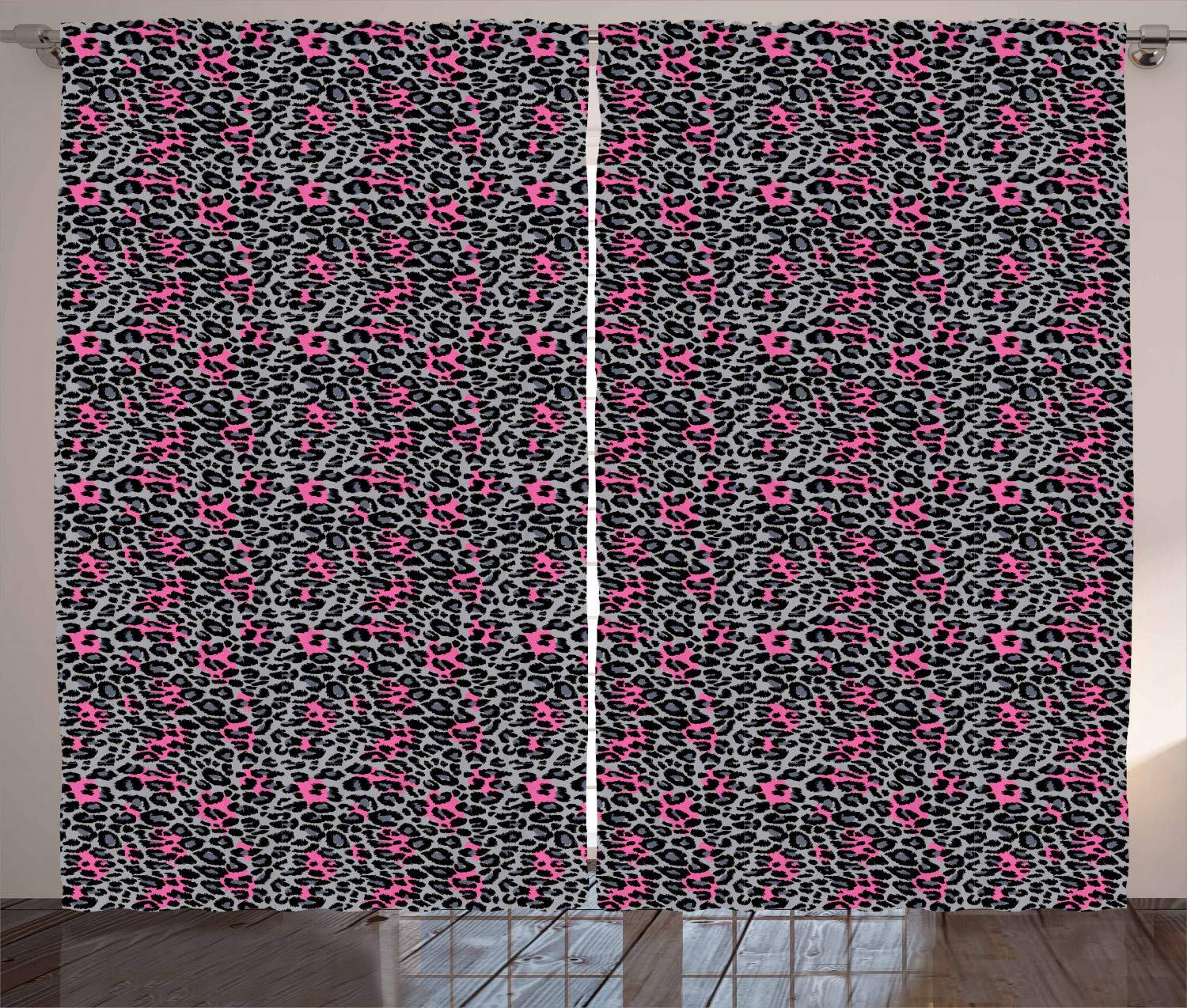 Ambesonne Leopard Print Curtains 108