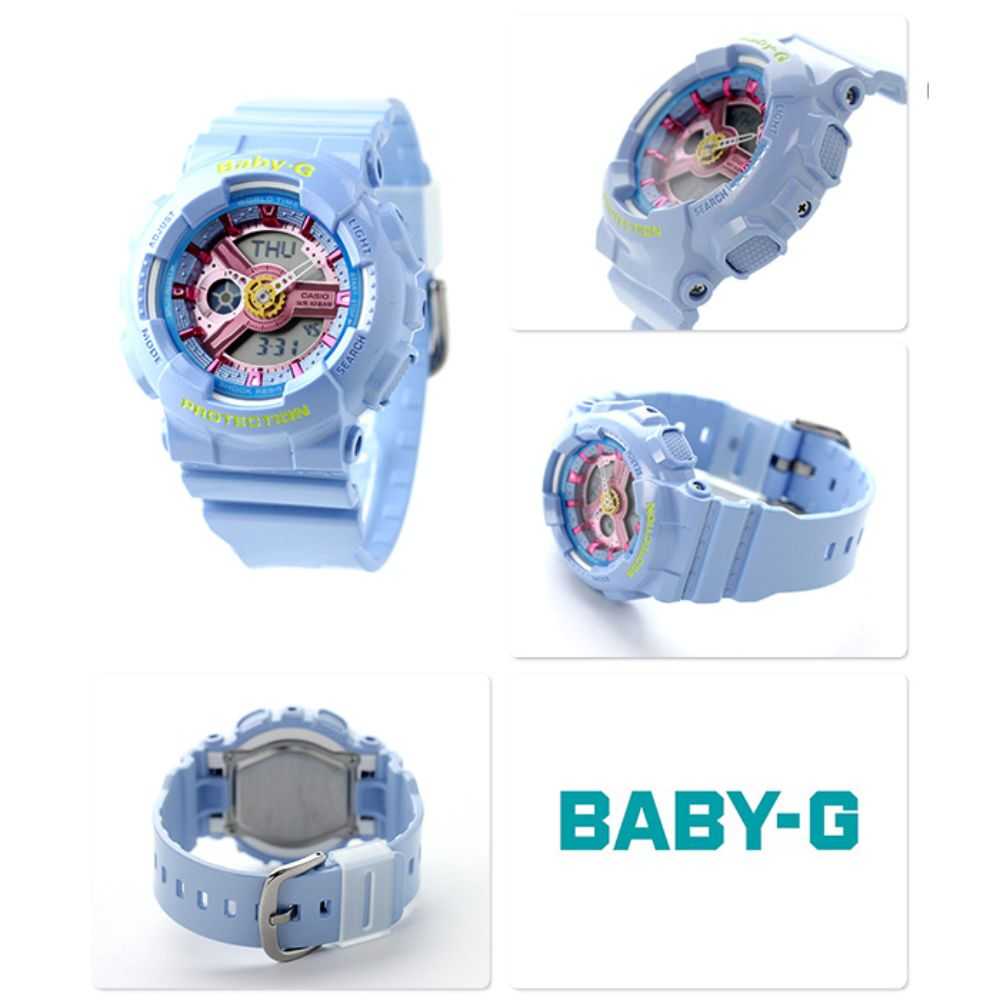 Casio Baby-G BA-110CA-2ADR Digital Sport Watch for Women - Shock Resistant, Water Resistant, LED Light - Perfect for Running, Swimming & Outdoor Activities