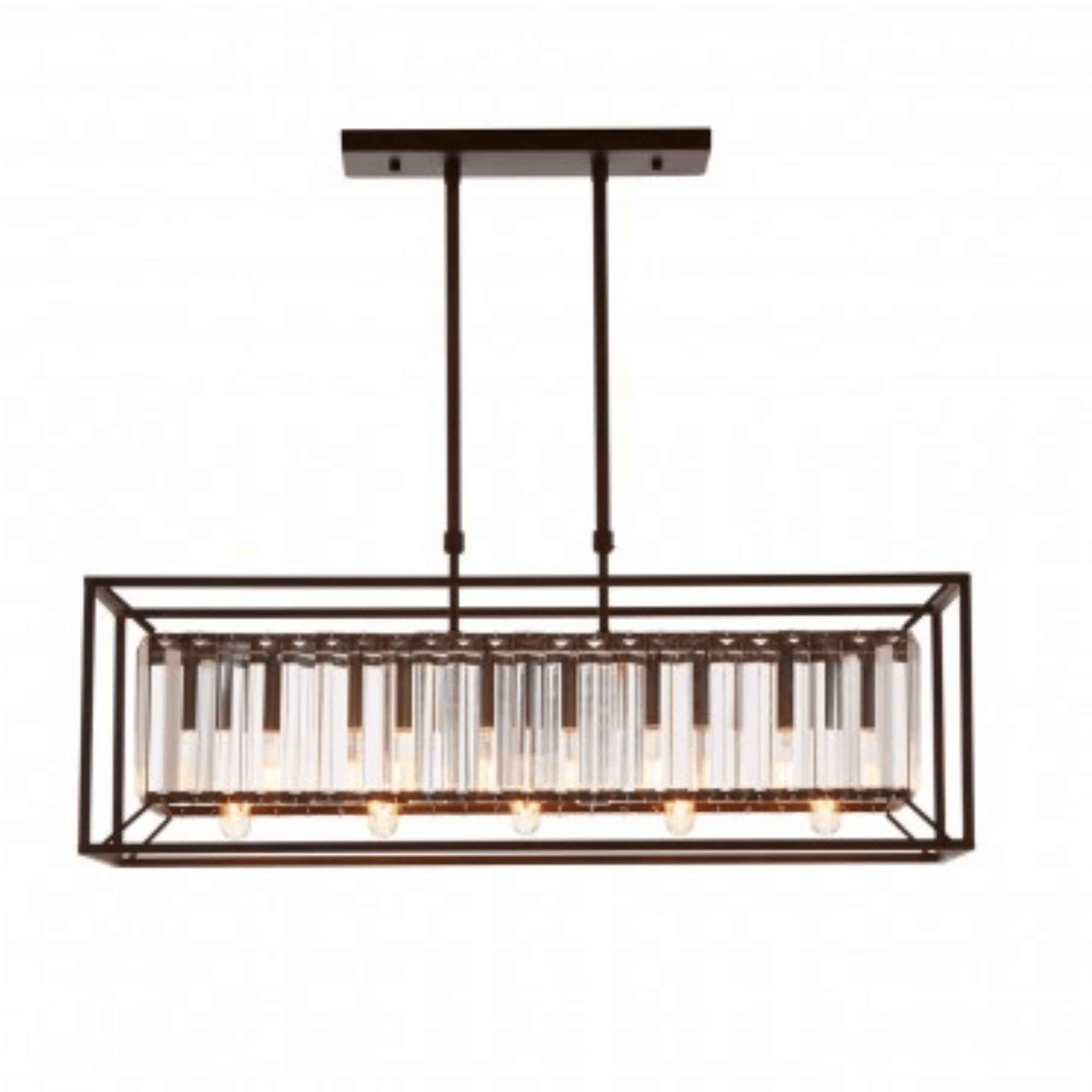 Alika 5-Light Modern Pendant Lighting Fixture - Perfect for Kitchen Island, Dining Room, and Living Room Decor