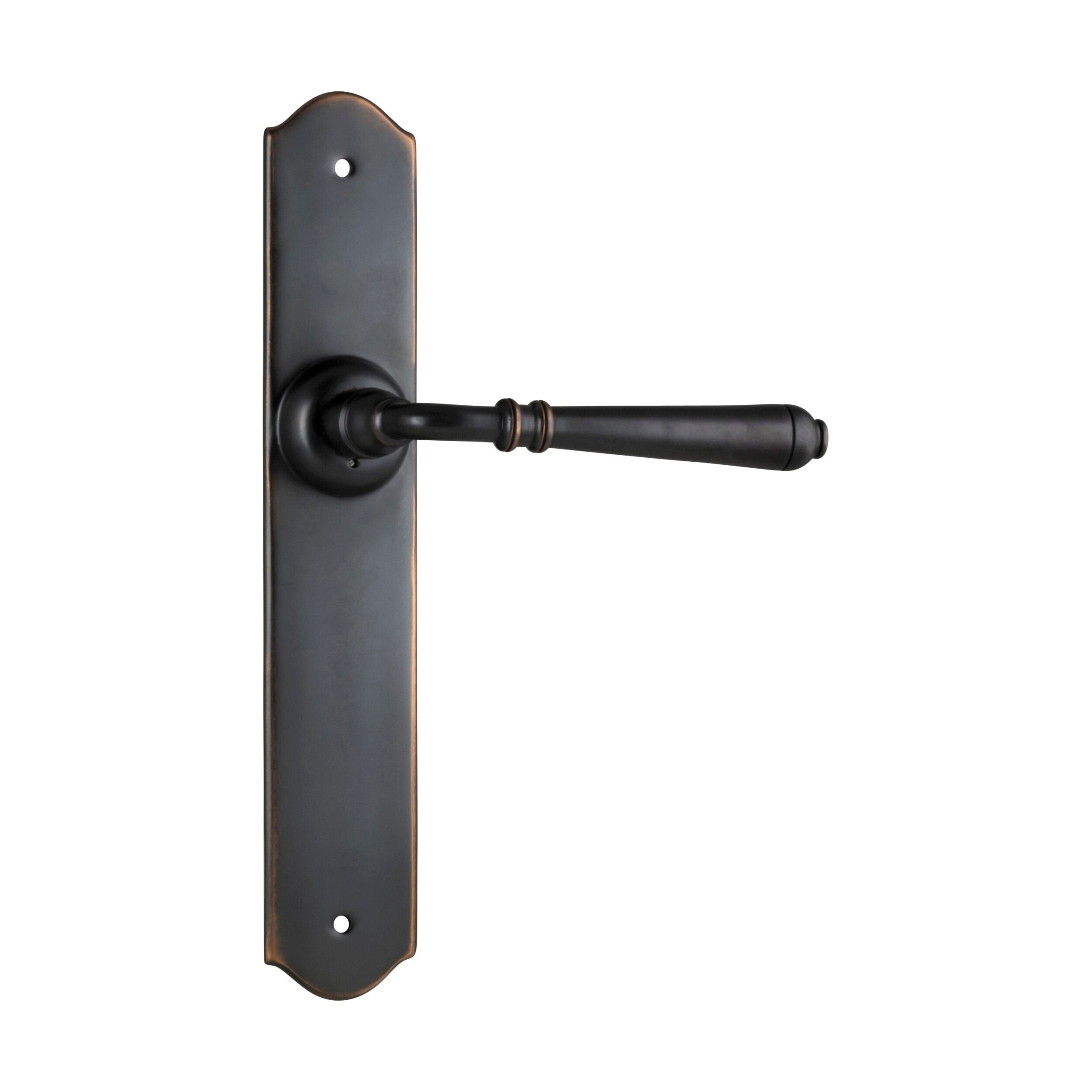 Antique Copper 0746 Door Lever Reims Latch Pair - H240xW40xP70mm - Vintage Style Door Handle for Interior/Exterior Doors, Bedroom, Bathroom & Cabinet Hardware