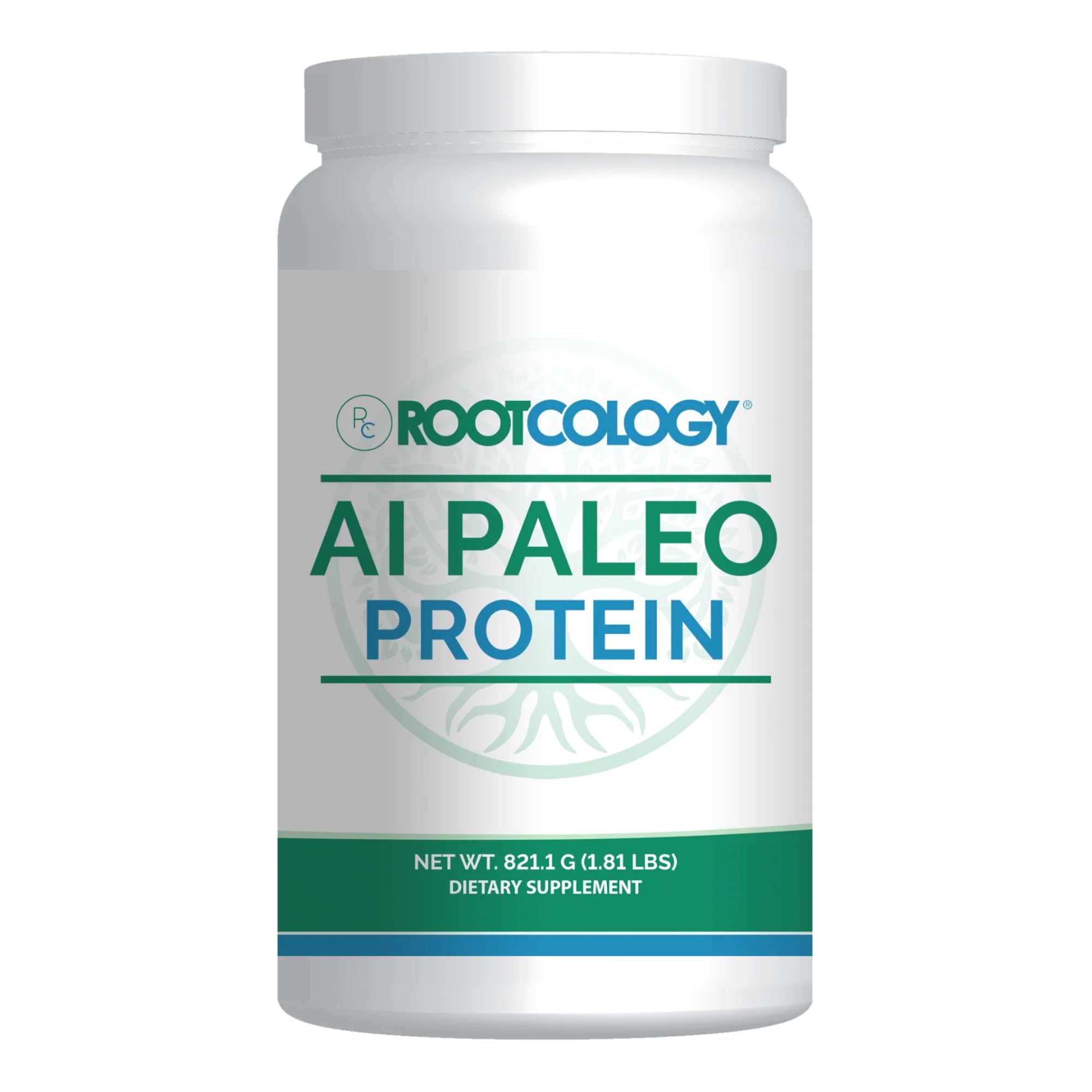 Dr. Izabella Wentz Rootcology AI Paleo Protein Powder - Unflavored Hydrolyzed Beef Protein (26g per Serving, 821.1g/30 Servings) for Keto Diet, Post-Workout Recovery & Gut Health Support