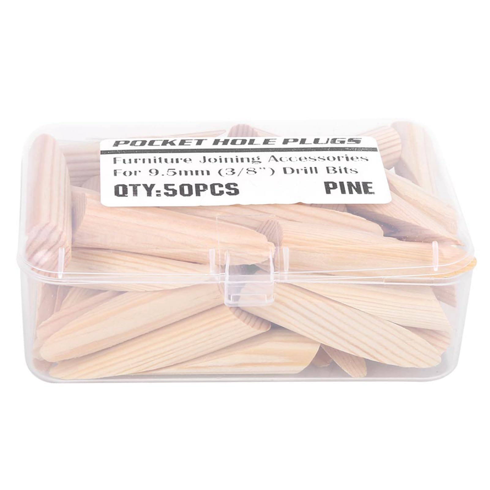 50pcs Solid Wood Pocket Hole Plugs - Pine Wooden Plugs for Pocket Hole Jigs - Perfect for Woodworking, DIY Projects & Furniture Repair - Home Improvement & Cabinet Making Essential