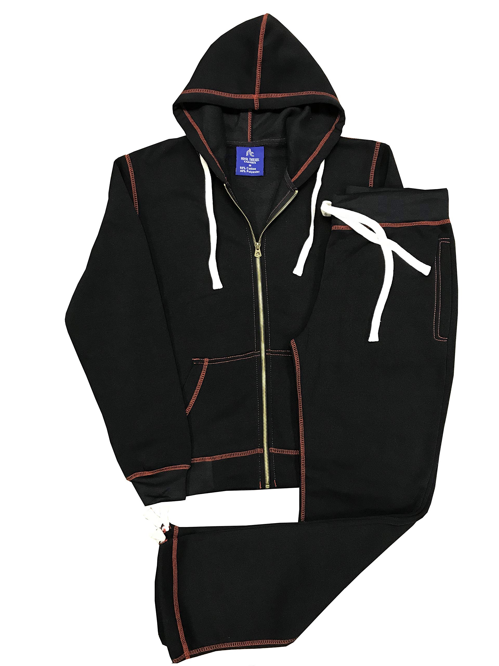 Women's Soft Comfortable Fleece Sweat Suit Set - Lightweight Spring & Fall Activewear Top & Bottom Outfit for Yoga, Running, and Casual Wear