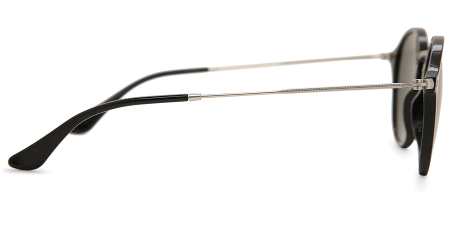 Ray Ban ROUND RB2447 901 49mm Sunglasses - Black/Gray Green Lenses - Classic Retro Style for Men & Women - Perfect for Driving, Beach & Outdoor Activities