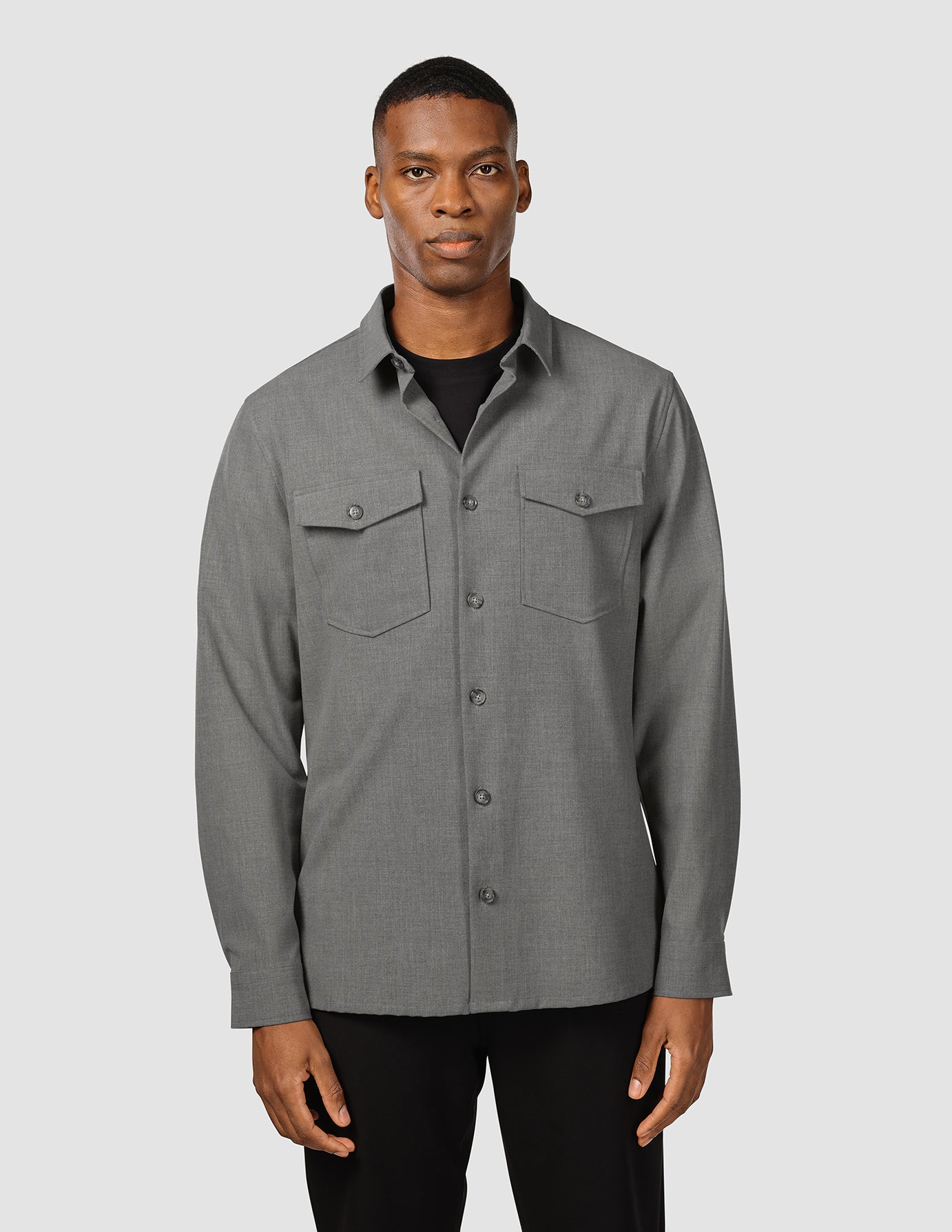 Essential Overshirt in Cloud Grey - Lightweight Layering Jacket for Men & Women | Perfect for Casual Outfits, Outdoor Adventures & Travel