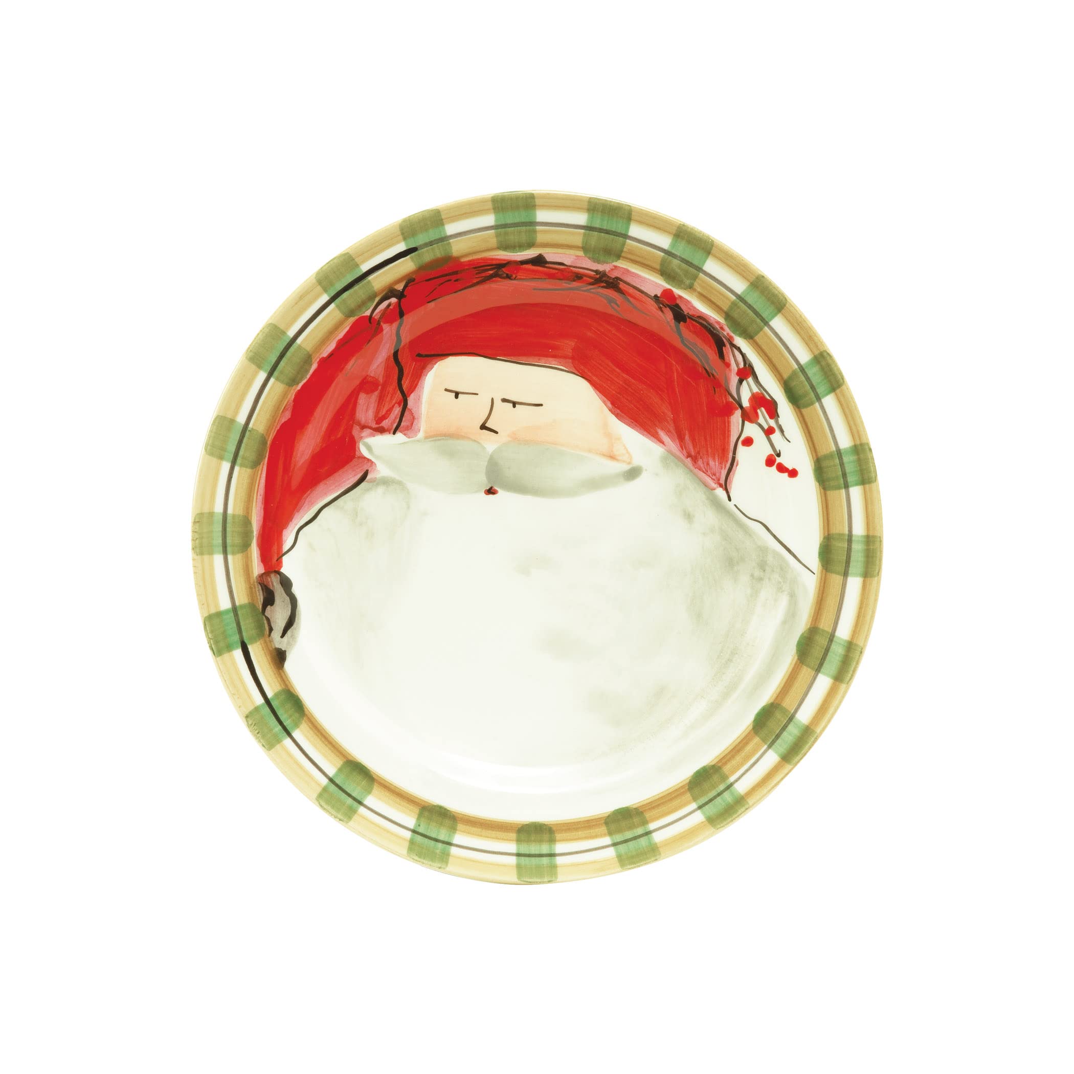 Vietri Old St. Nick Assorted Round Salad Plates 8.5