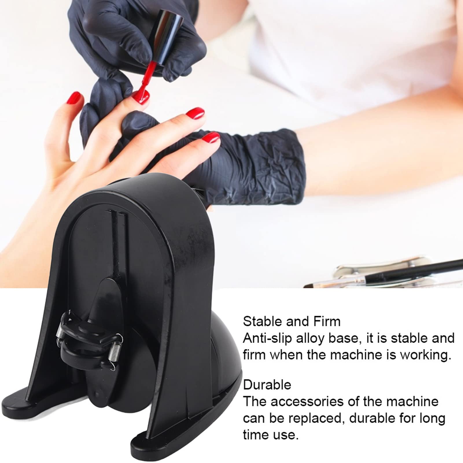 Mini Vortex Mixer for Nail Polish & Paint - Adjustable Spring Shaker for Gel, Liquid Bottles - Perfect for Nail Salons, DIY Crafts & Lab Use