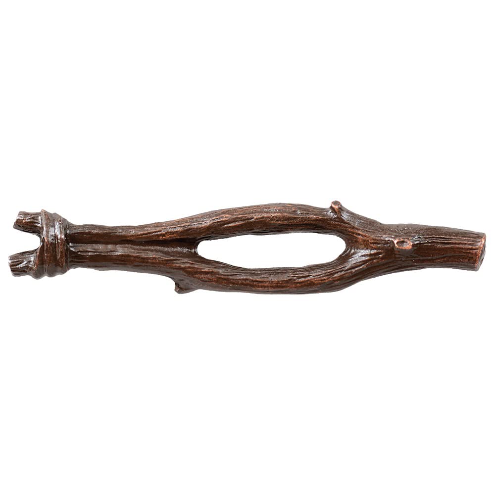 BLACK FOREST DECOR Large Twig Cabinet Pull in Pewter Finish - Vintage Rustic Drawer Handle for Kitchen Cabinets & Furniture - Clearance Sale
