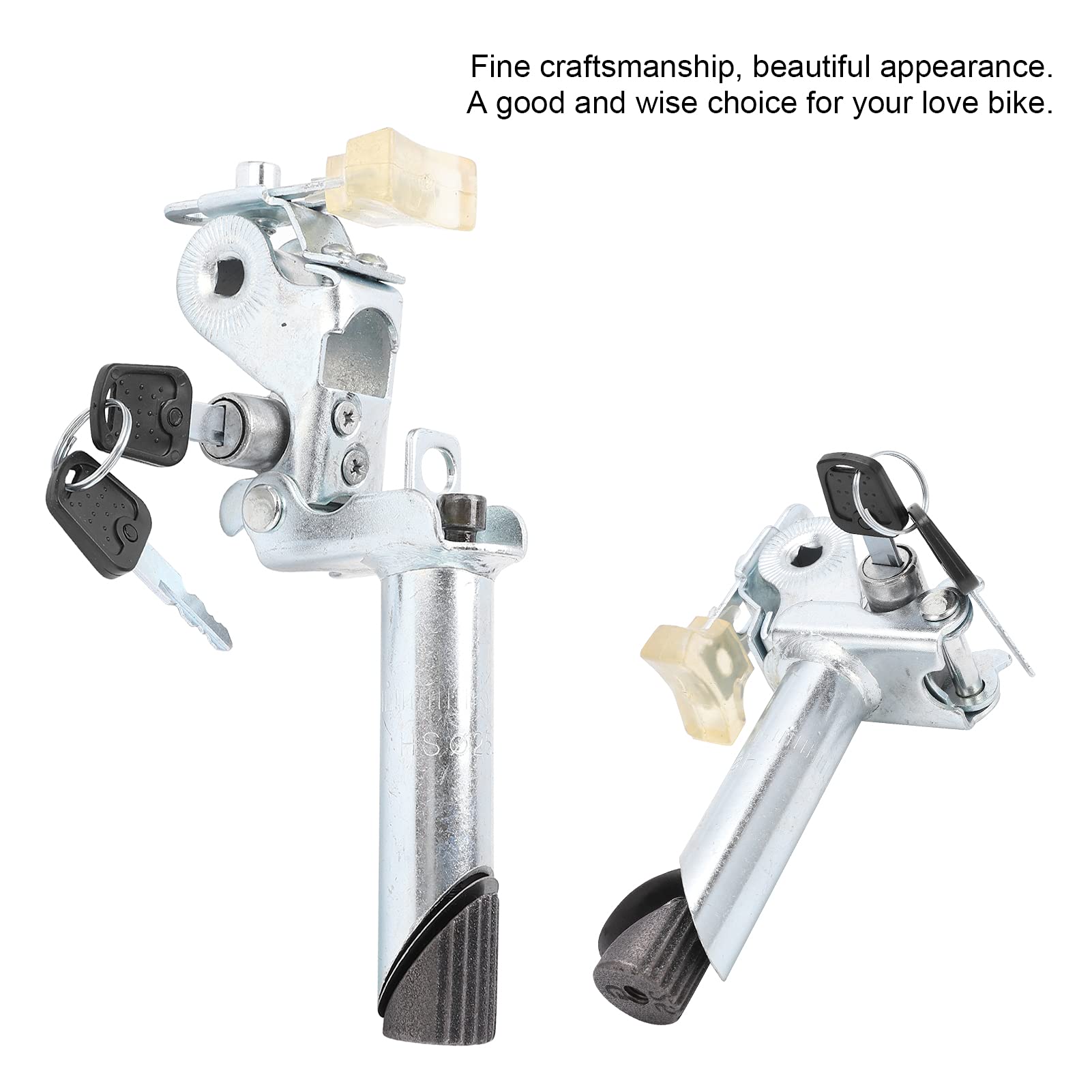 VBESTLIFE Electric Bike Seat Post - Adjustable Height Aluminum Alloy Folding Seatpost with Anti-Theft Key Lock | Perfect for Commuting, Mountain Biking & Urban Cycling Accessories