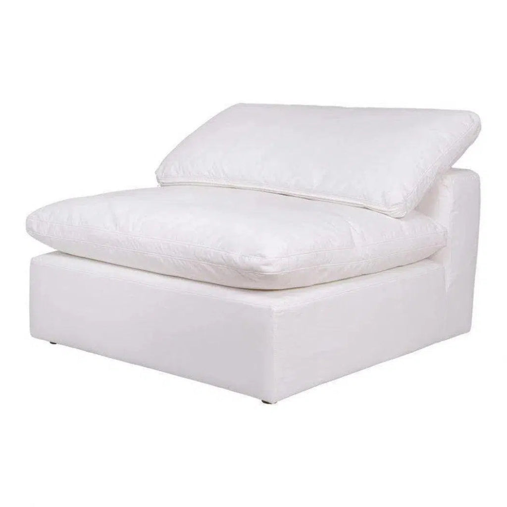 5-Piece Stain-Resistant White Dream Modular Sectional Sofa Set - Perfect for Living Room, Family Room & Home Theater Seating