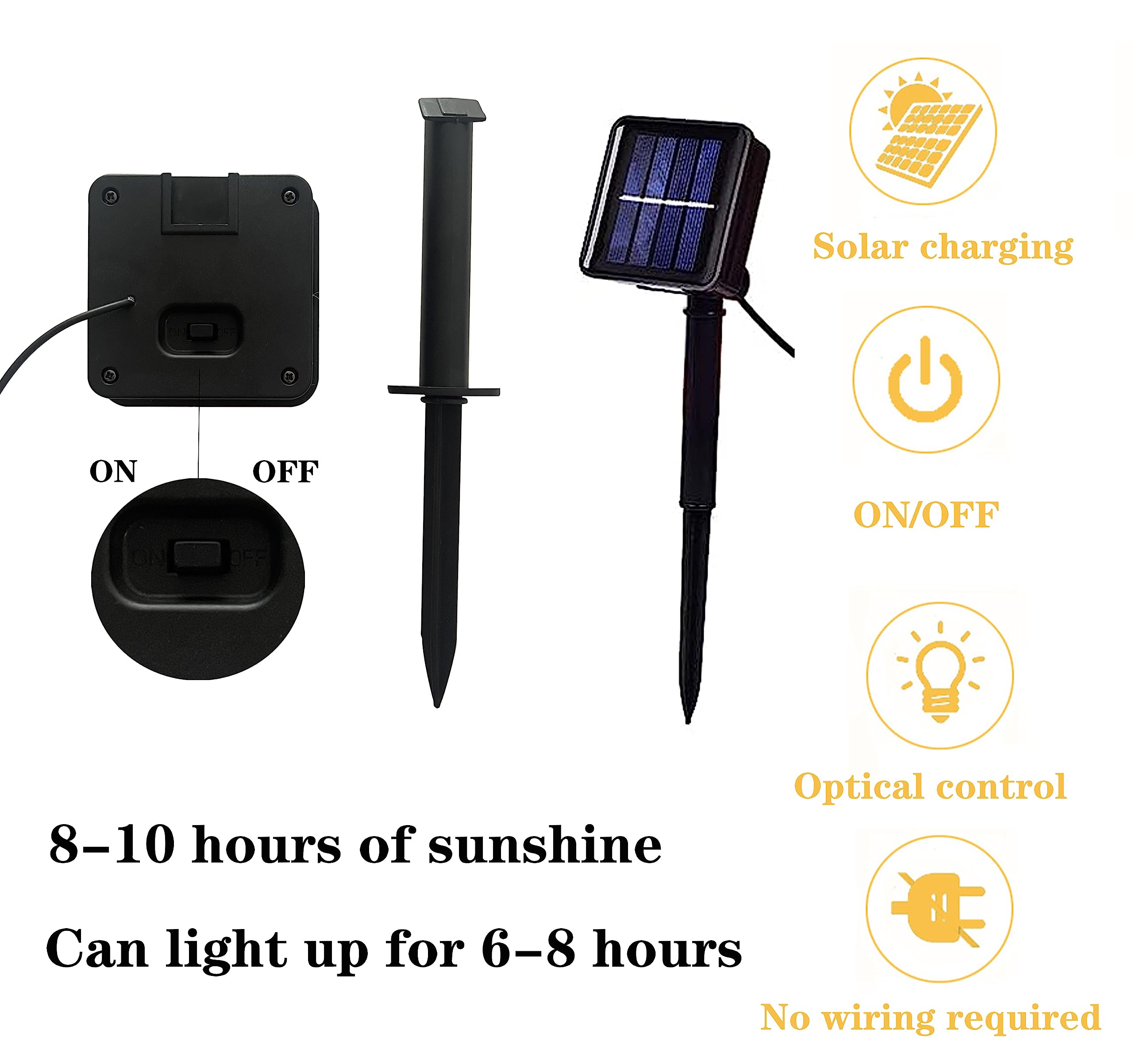 Halloween Solar Pumpkin Lights - 4 Pack Outdoor Decor for Walkway