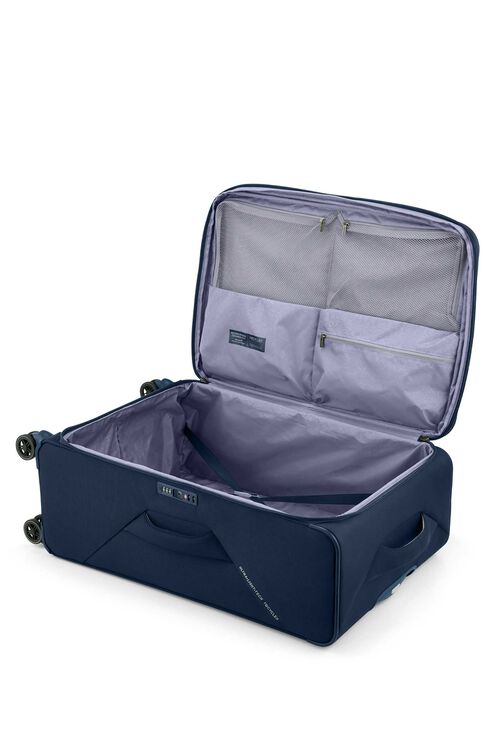 American Tourister Applite 5.0 82/31 Expandable Carry-On Luggage - Navy Blue Spinner Suitcase for Travel, Business & Weekend Getaways