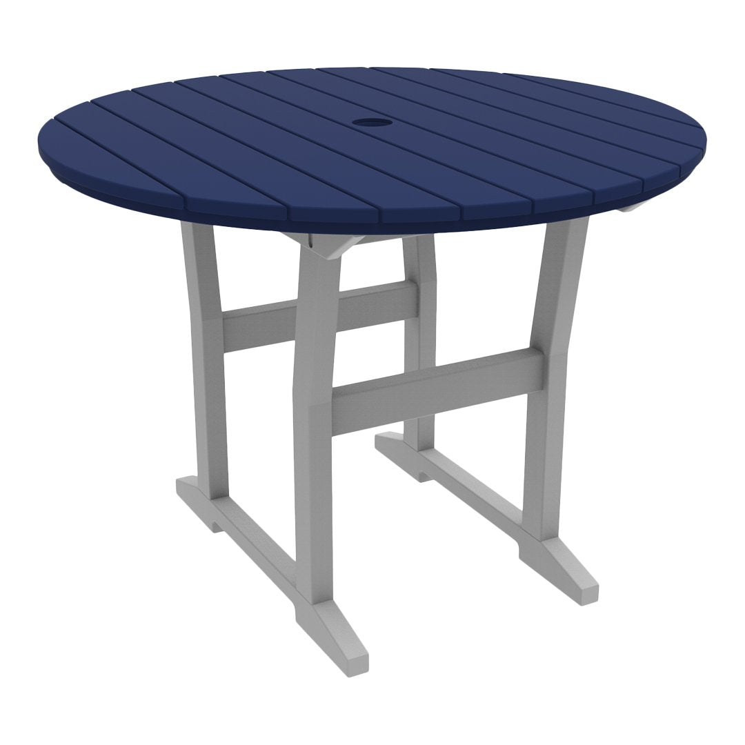 Coastline Cafe Round Dining Table - 36 Inch Modern Kitchen Table for Small Spaces, Breakfast Nook & Apartment - Perfect for Coffee Shops, Restaurants & Home Decor