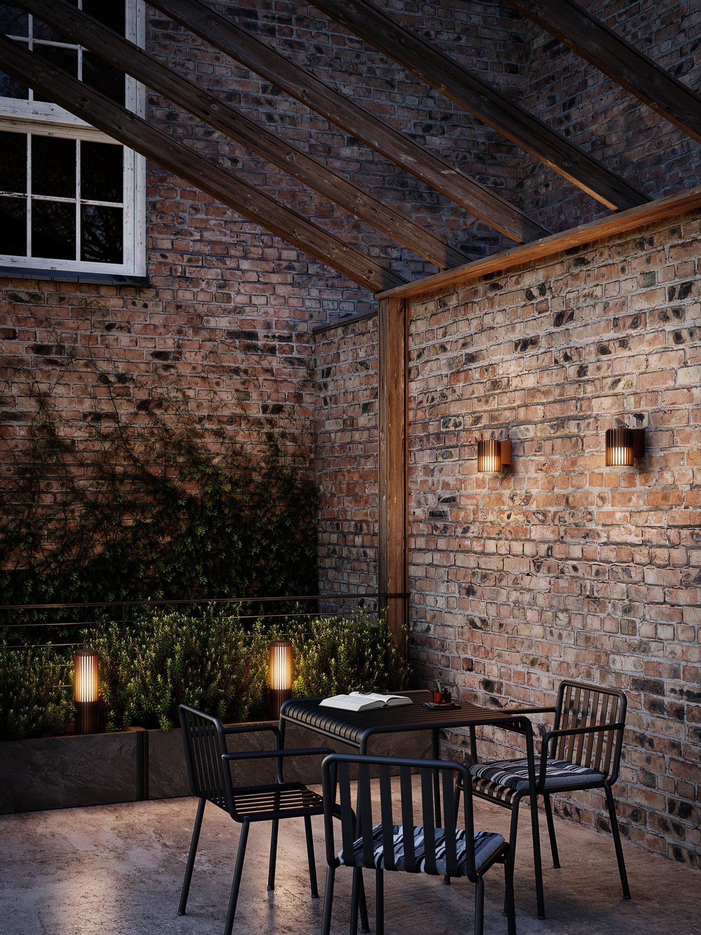 Aludra 45 IP54 Waterproof Outdoor Bollard Light in Dark Brass - Perfect for Garden, Pathway, and Landscape Lighting