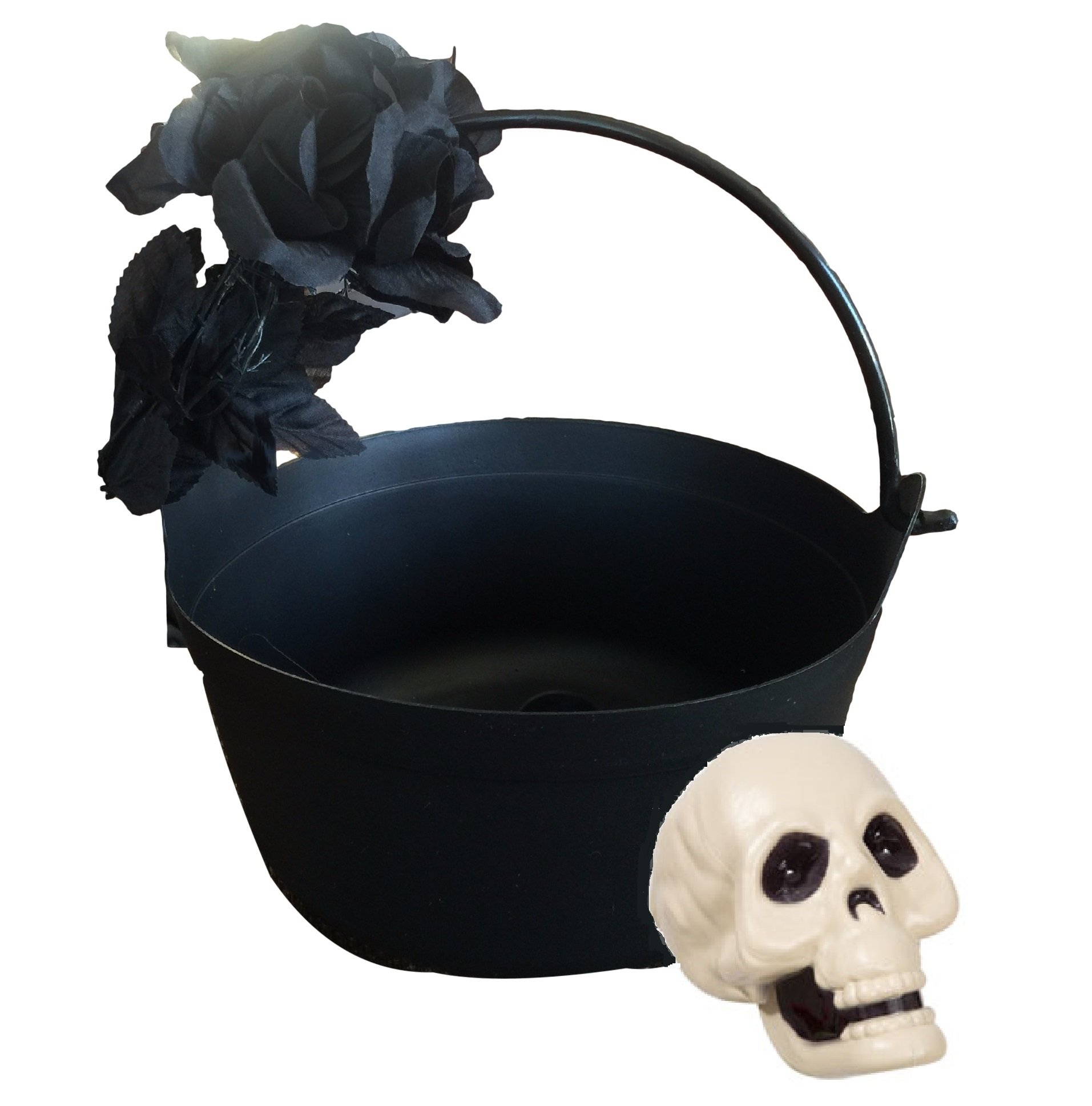 Skull Candy Dish - Decorative Halloween Party Bowl for Candy, Snacks & Treats - Perfect for Trick or Treat, Themed Parties & Home Decor