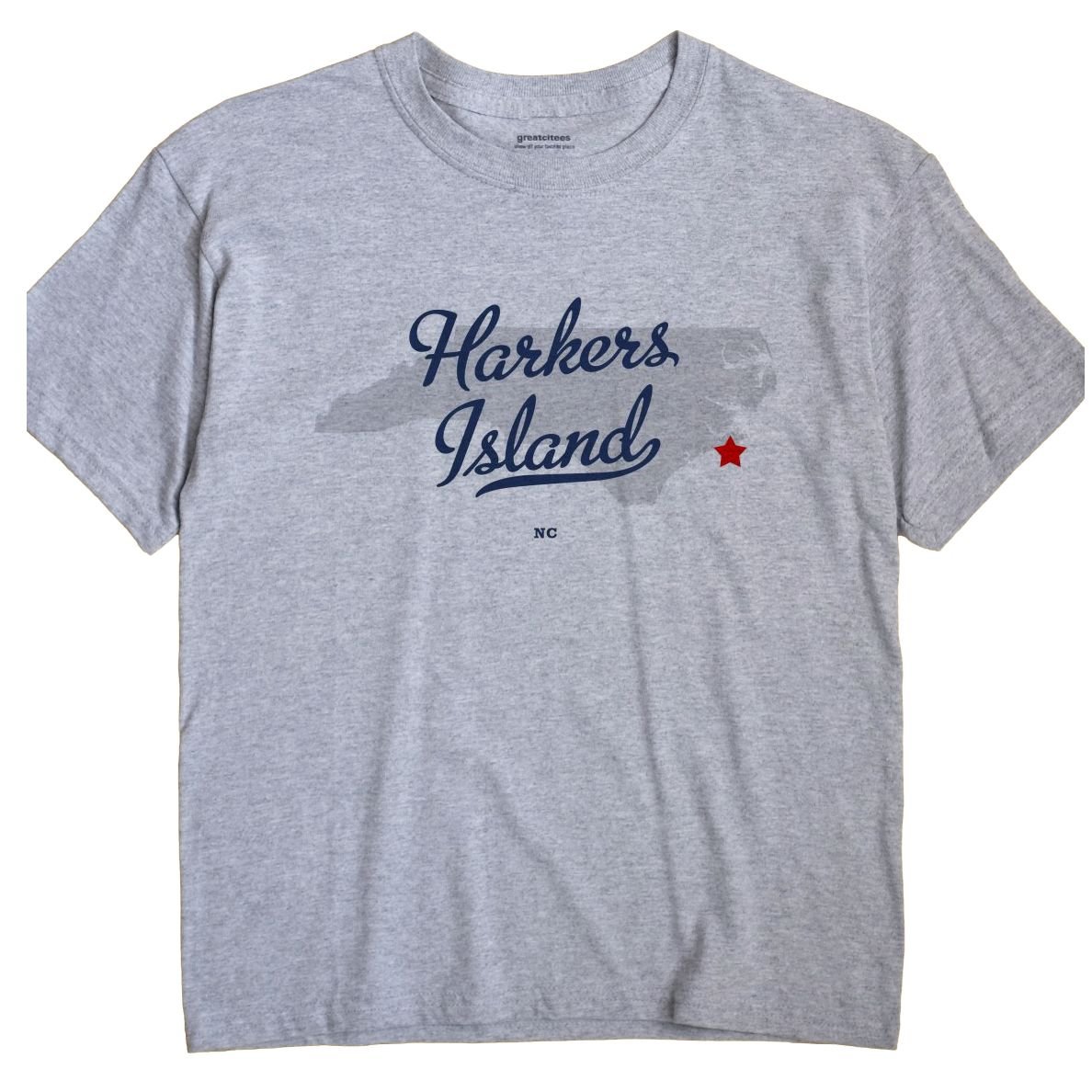 Harkers Island North Carolina T-Shirt - Comfortable Cotton Tee for Men & Women - Perfect for Beach Vacations, Coastal Getaways, and Casual Wear