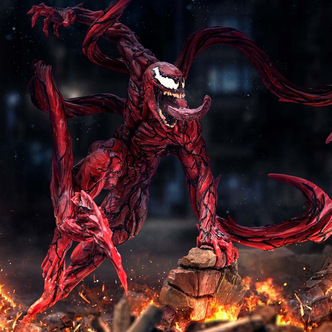 Iron Studios Venom 2: Let There Be Carnage Carnage BDS Art Scale 1/10 Statue - Premium Collectible Figure for Marvel Fans & Home Decor Display