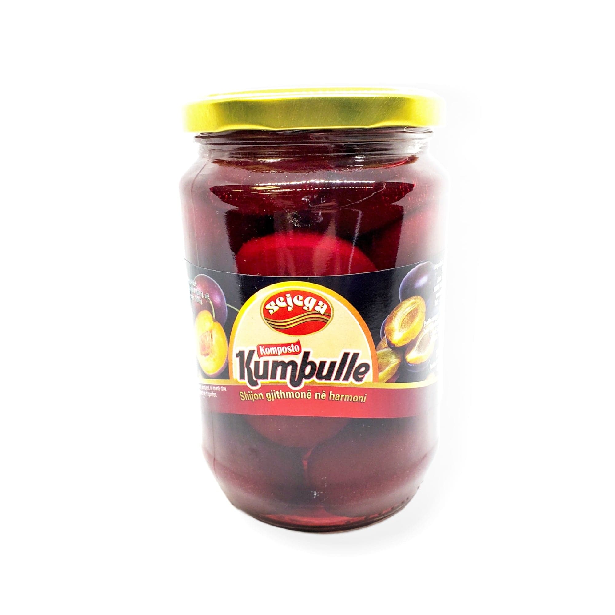 Organic Plum Compote - 24oz (720ml) Jar - Sweet & Tangy Fruit Spread for Breakfast, Desserts & Baking - Gluten-Free, Non-GMO, No Preservatives - Perfect for Toast, Yogurt & Pastry Fillings