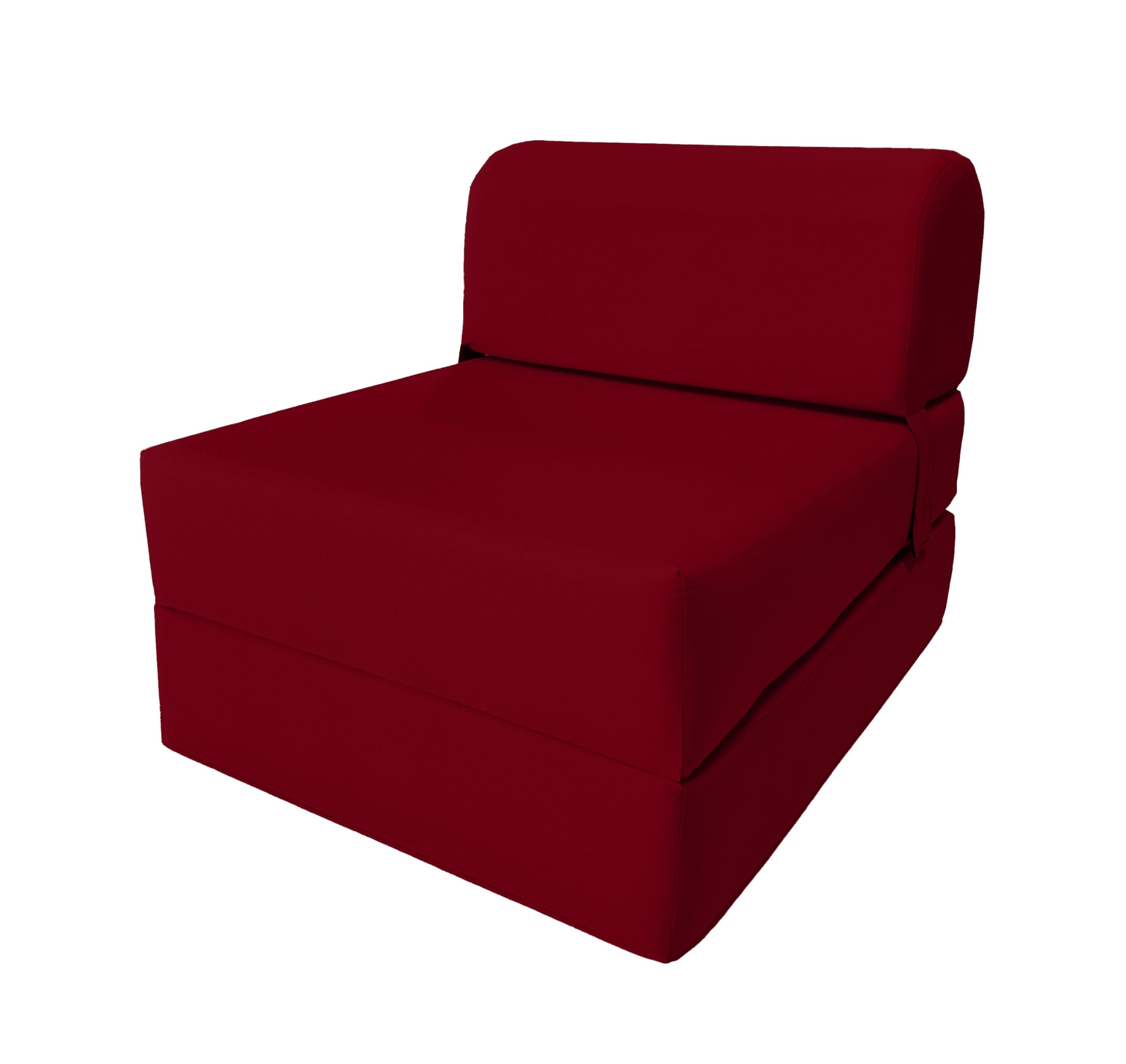 D&D Futon Furniture Sleeper Chair Folding Bed - Convertible Studio Sofa Guest Bed with High Density Foam Mattress (70