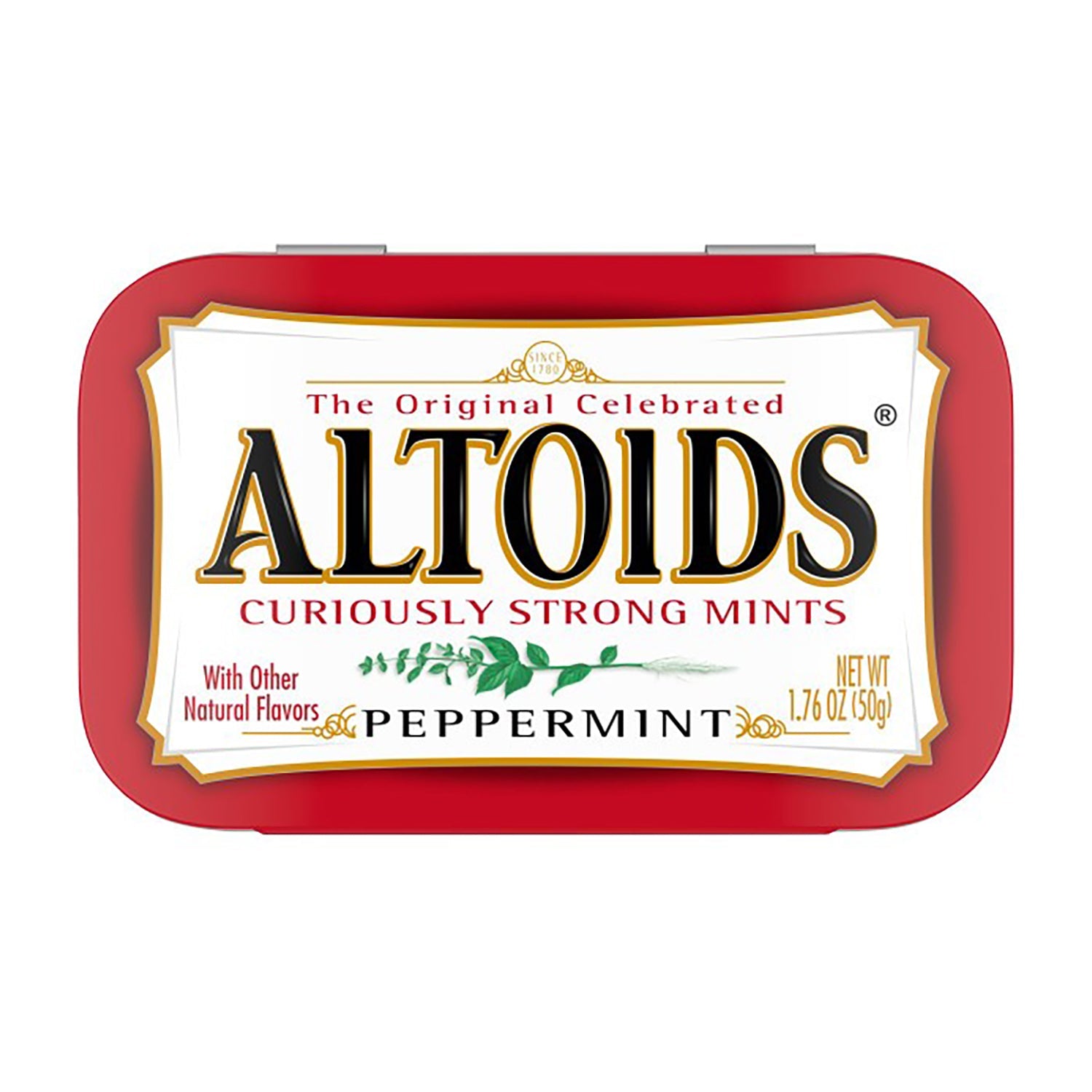 Altoids Peppermint Mints - 12 Count Tin Box - Fresh Breath Mints for Office, Travel & On-the-Go