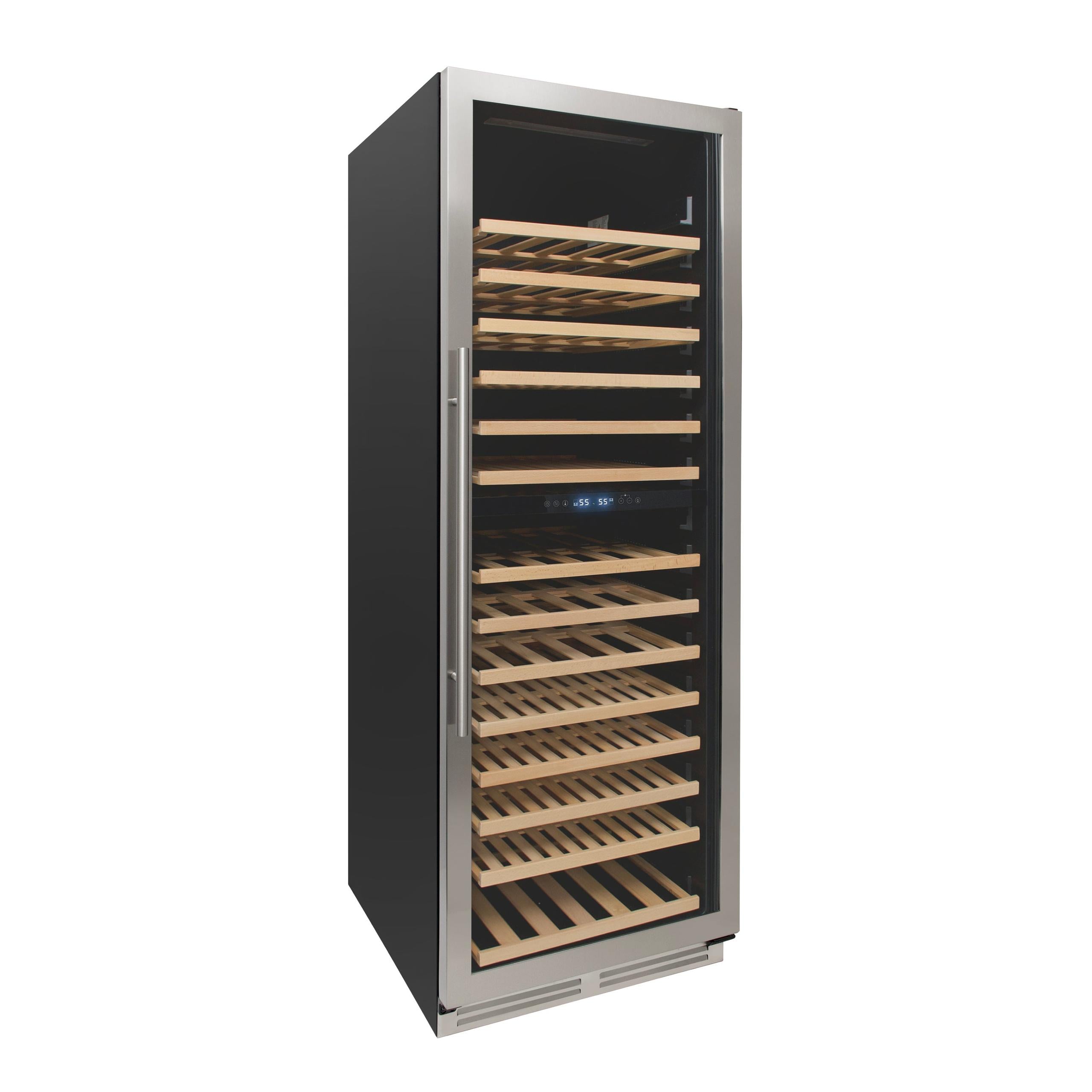 Avanti WCD165DZ3S 163 Bottle Dual Zone Wine Cooler - Stainless Steel Design for Home Bars & Restaurants - Perfect for Wine Storage & Entertaining