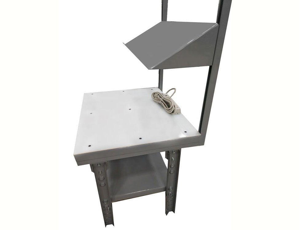 Heavy Duty Adjustable Height Assembly Table with Wheels - Sturdy Workbench for DIY Projects, Woodworking, and Garage Workshops - Perfect for Home, Office, and Professional Use