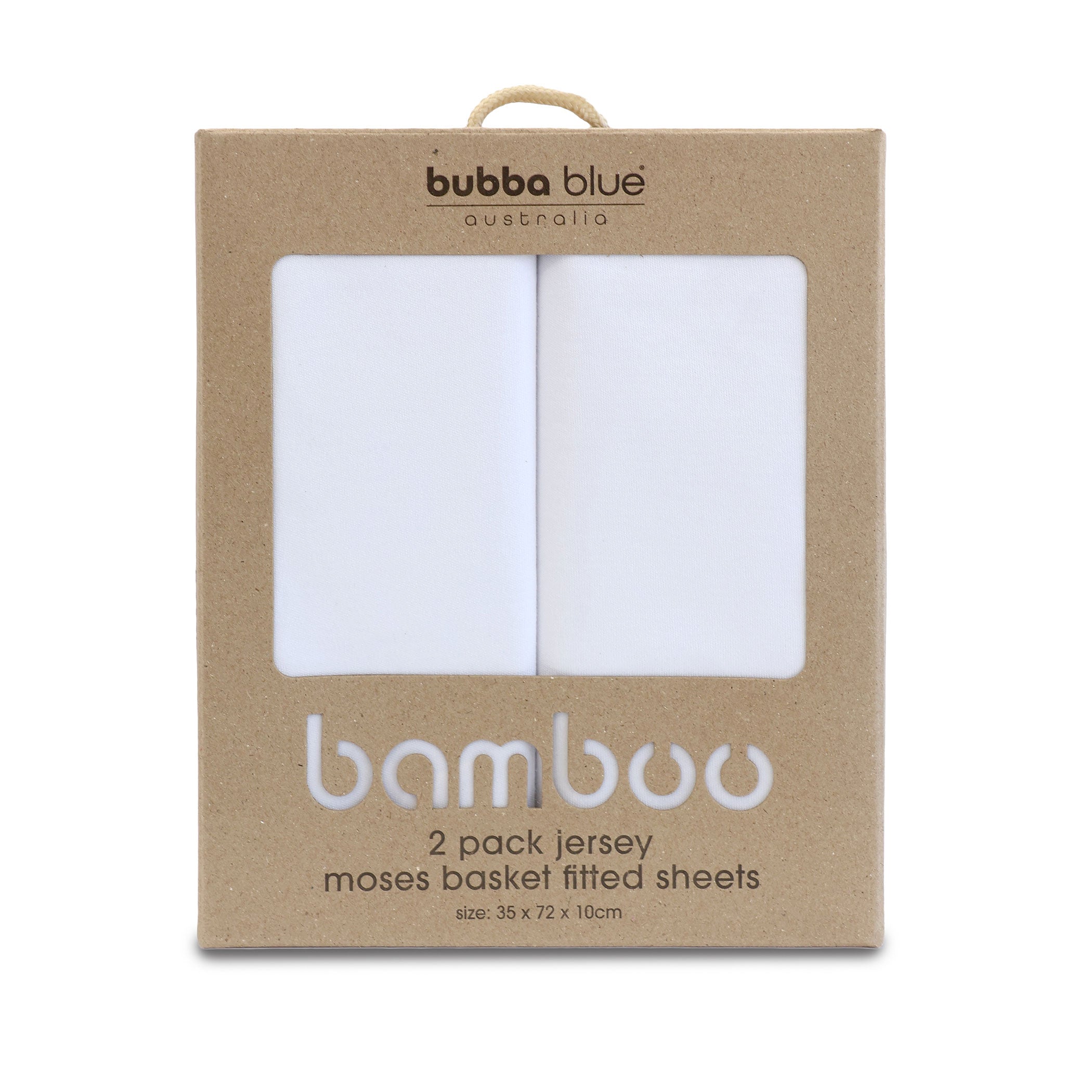 Premium 2-Pack Bamboo White Moses Basket Fitted Sheets - Soft Jersey Crib Bedding for Newborns & Infants - Perfect for Nursery, Baby Shower Gifts & Cozy Sleep