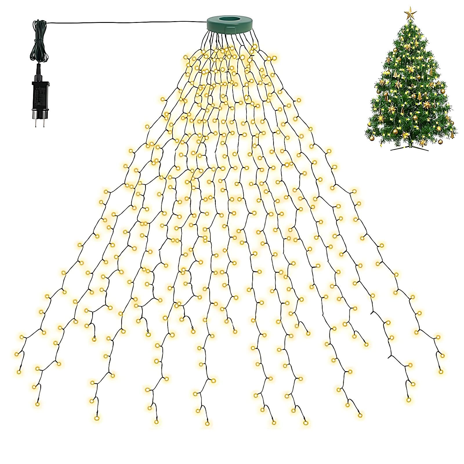 Probuk 16ft 400 LED Copper Wire Fairy Lights - 8 Memory Modes Warm White Christmas String Lights for Indoor/Outdoor Holiday Decor, Christmas Tree, Party, Wedding & Home Decoration