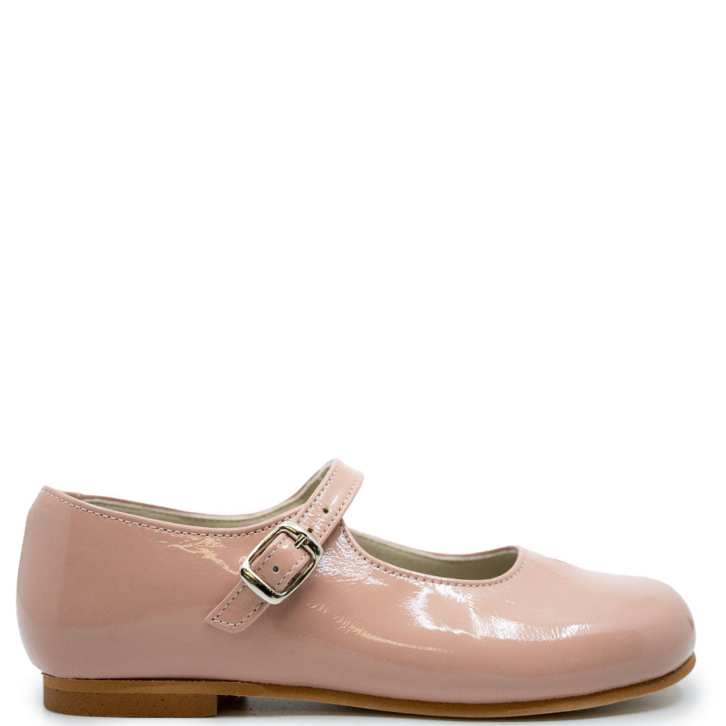 Sonatina Nude Patent Heart Mary Jane Shoes for Women - Elegant Dress Pumps with Comfortable Heel for Weddings, Parties & Formal Occasions