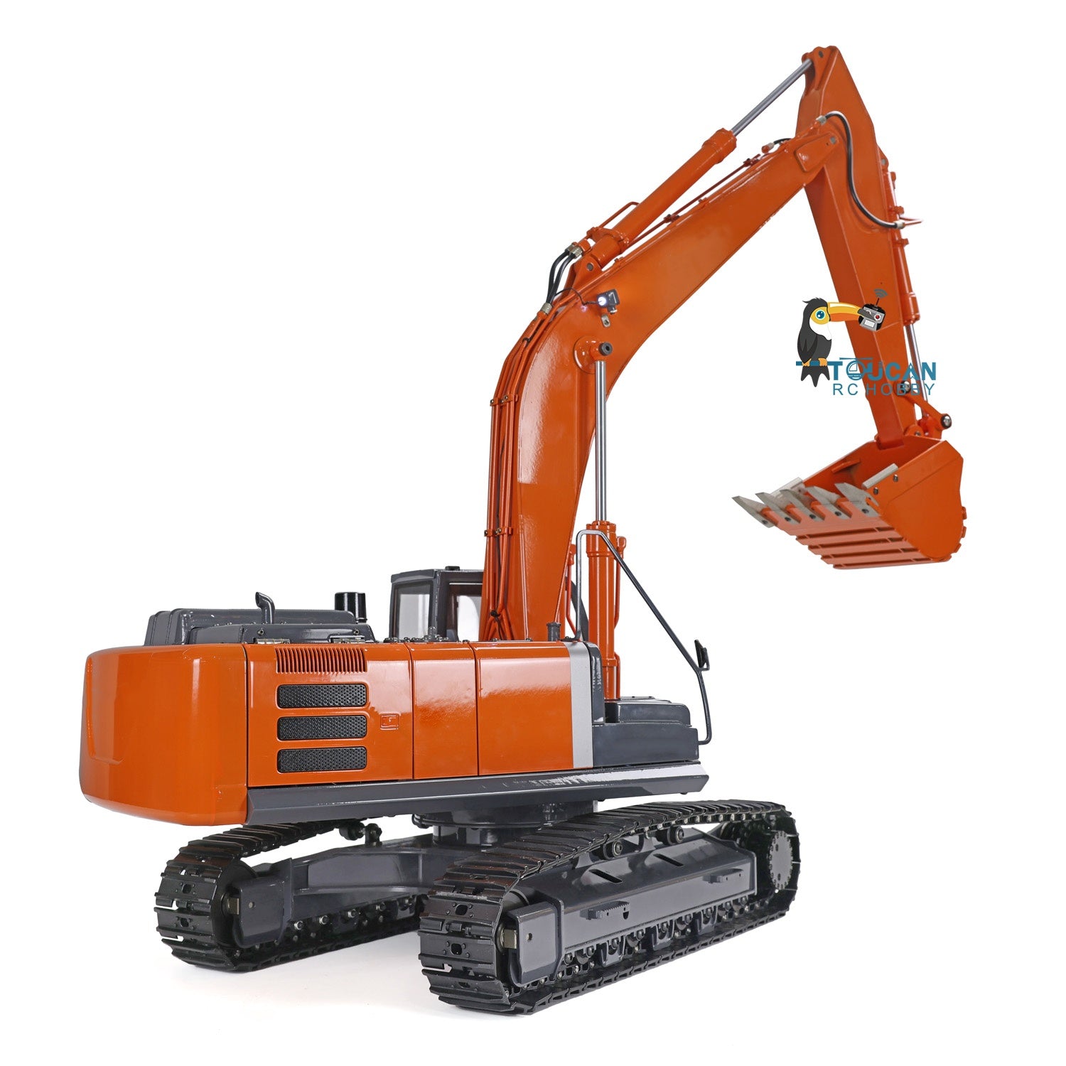 1/12 Scale DIM H3 360 RC Excavator Toy - Metal Hydraulic Construction Vehicle with Tracked Chassis, LED Light System, ESC Motor & Servo Valve - Perfect for Construction Simulation, RC Hobbyists and Collectors