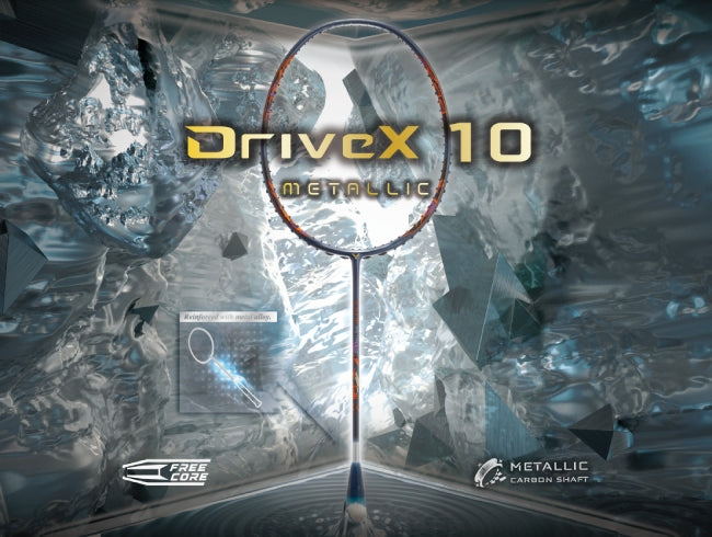 Victor DriveX 10X (DX 10) Golf Balls - Premium Metallic Finish for Enhanced Visibility & Performance | Perfect for Low Light Conditions & Tournament Play