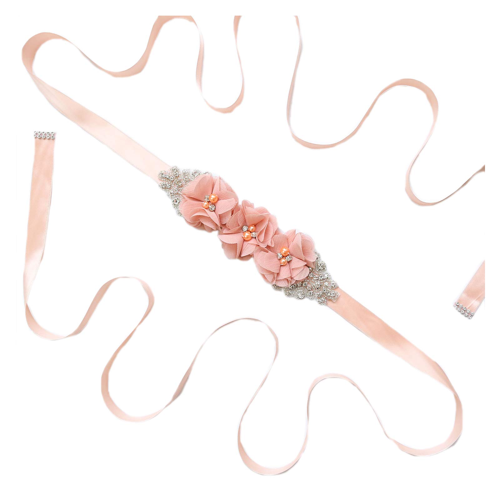 Lauthen.S Elegant Satin Sash for Bridesmaids, Flower Girls, Bridal & Maternity Events - Perfect for Weddings, Baby Showers & Special Occasions