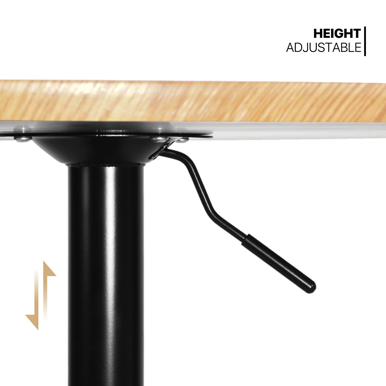 Adjustable Height Round Bistro Pub Table 27.5