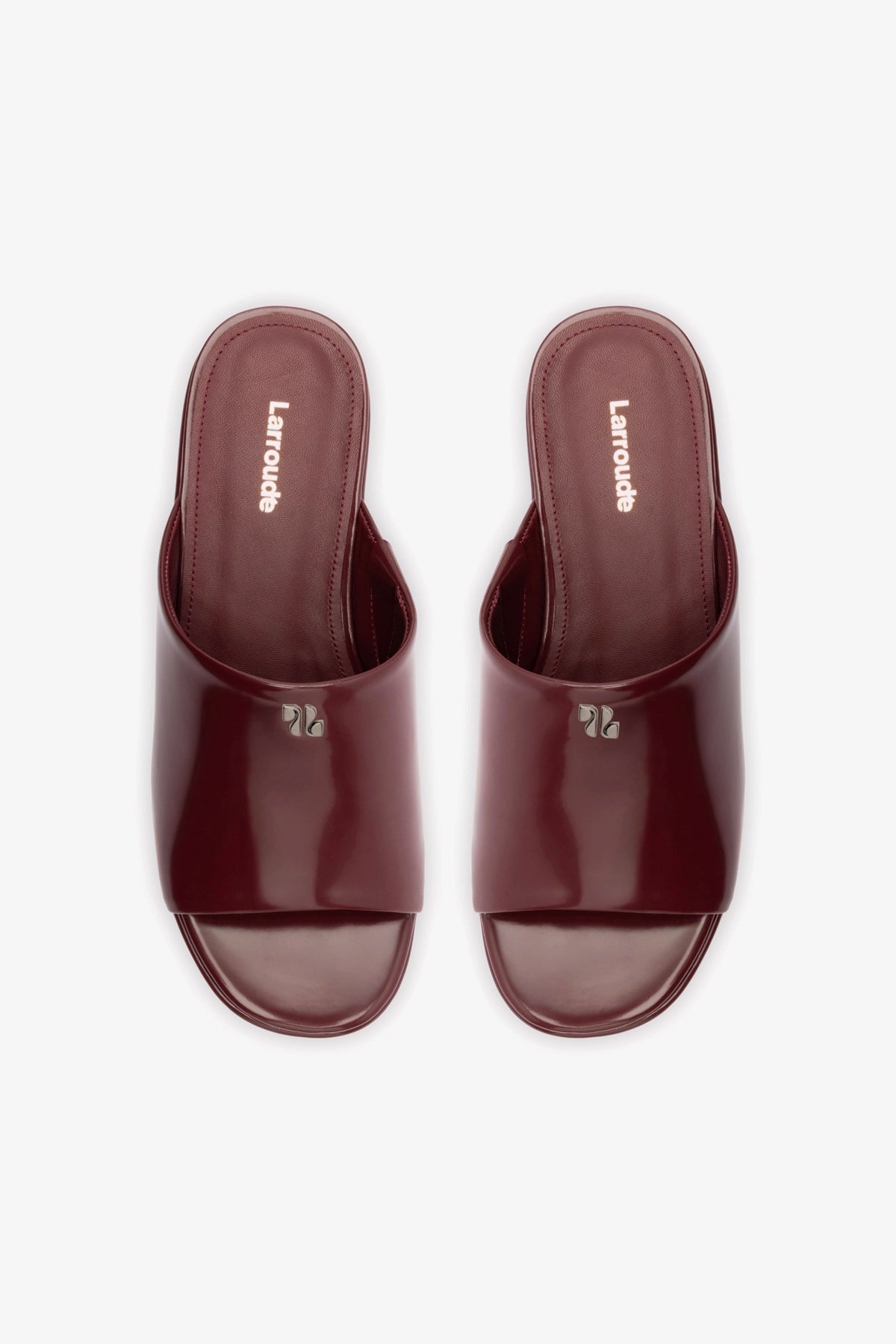 Charli Box Mule Shoes - Women's Burgundy Leather Slip-On Loafers for Casual Wear & Office Outfits