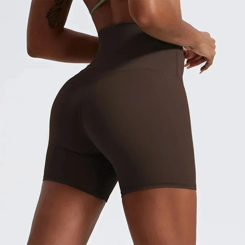 Super Soft High Waist Yoga Shorts for Women - Breathable Workout Leggings & Gym Shorts with Push Up Design - Perfect for Yoga, Cycling, Running & Fitness Training