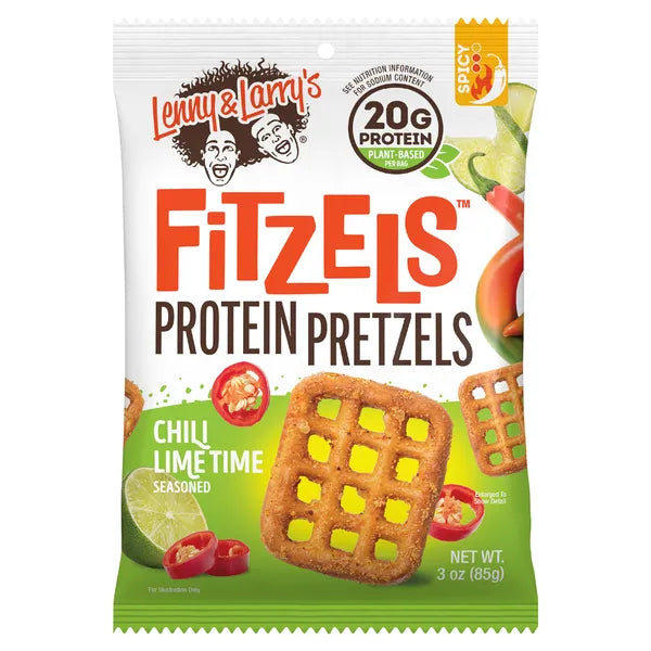 Lenny & Larry's FITZELS High-Protein Pretzels - Healthy Snack for Fitness, Keto & Vegan Diet - Perfect for Workouts, Office & On-the-Go