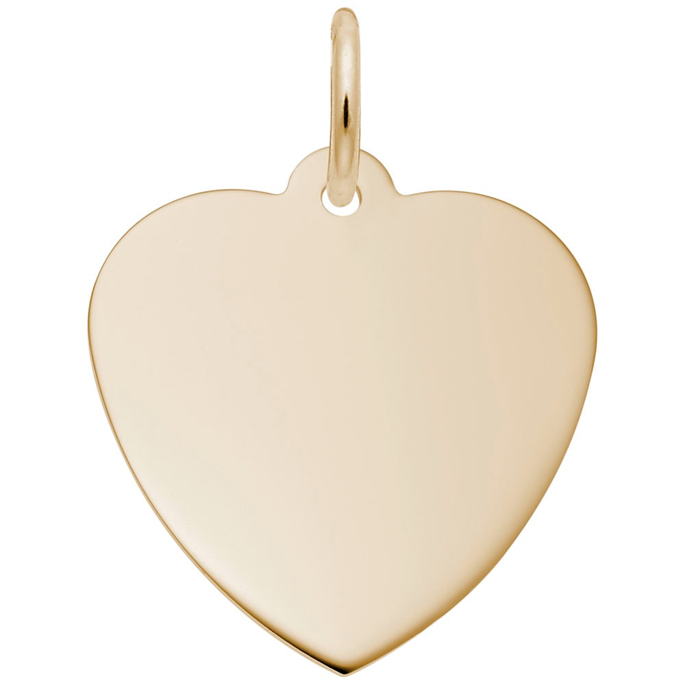 14K Yellow Gold Small Classic Heart Charm Pendant Necklace for Women - Perfect for Valentine's Day, Anniversary & Everyday Elegant Jewelry Gift
