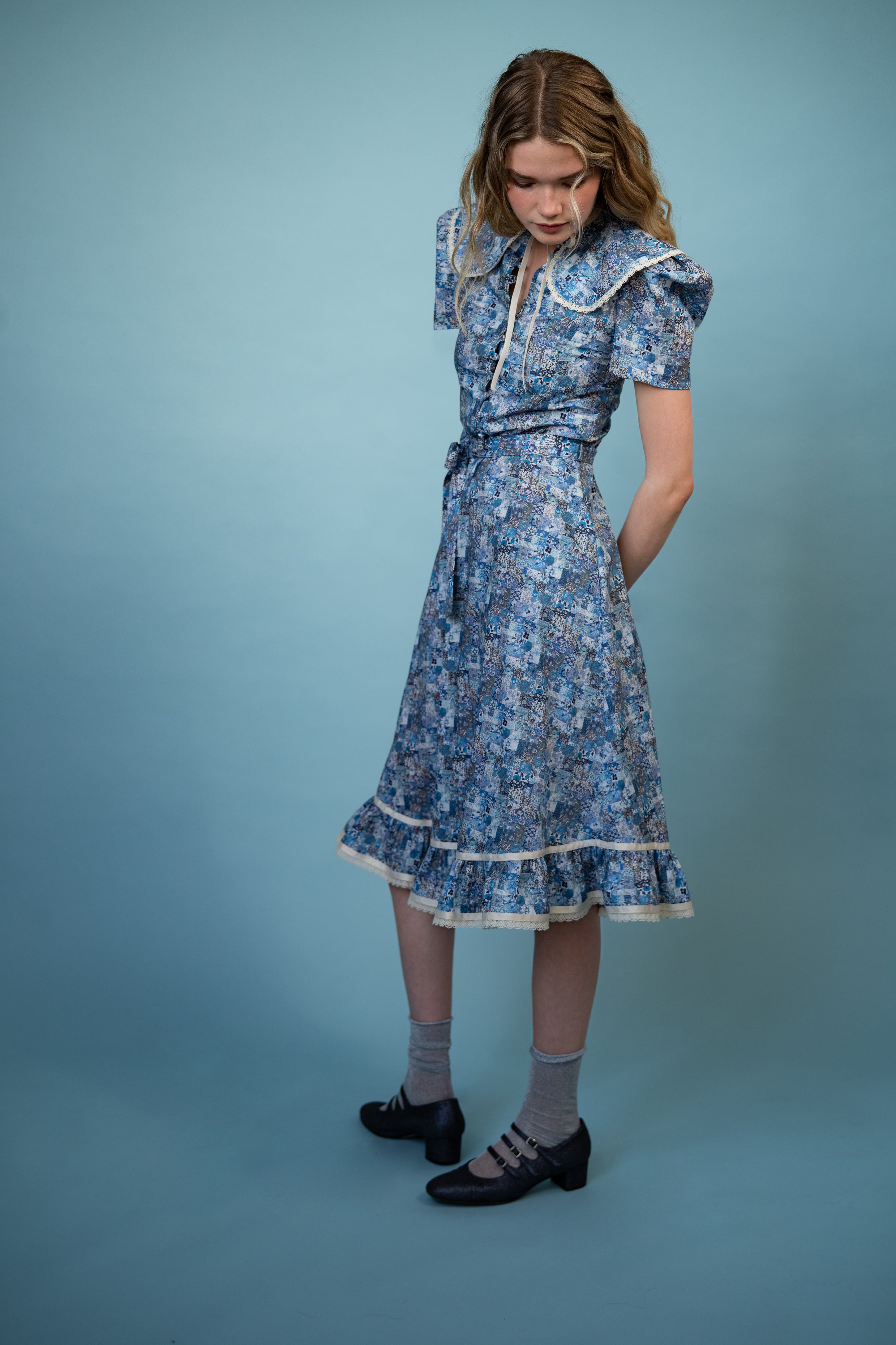 Valerie Dress - Elegant Blue Women's Dress for Casual Wear, Parties & Special Occasions