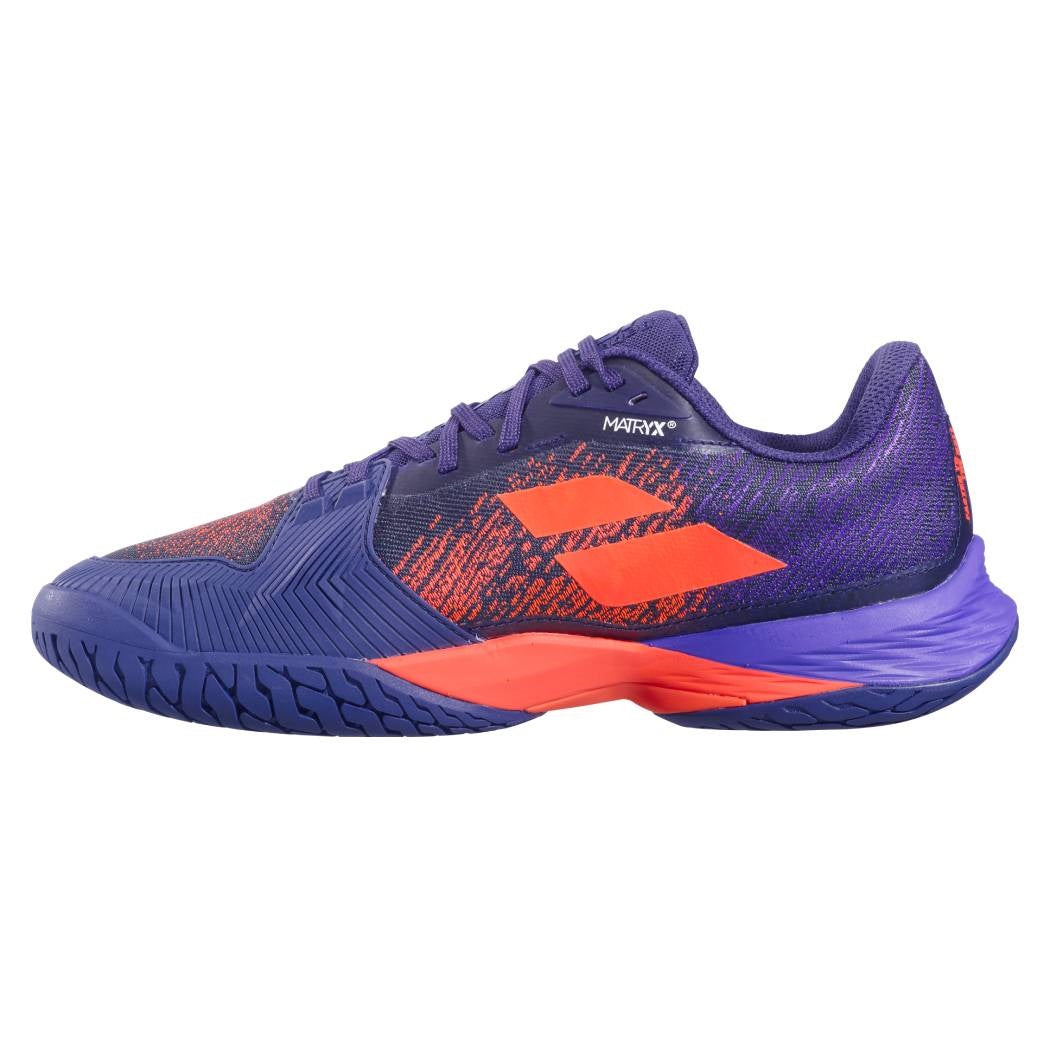 Babolat Jet Mach 3 AC Men's Tennis Shoes - Lightweight Performance Sneakers for Court Play (Blue) | Perfect for Competitive Matches & Training Sessions