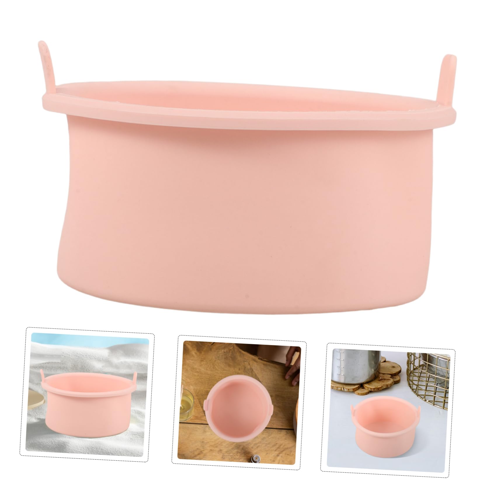 Baluue Pink Silicone Wax Melting Pot - Wax Warmer Bowl with Heating Liner, Wax Heater Accessory for DIY Hair Removal, Spa & Beauty Salon Use