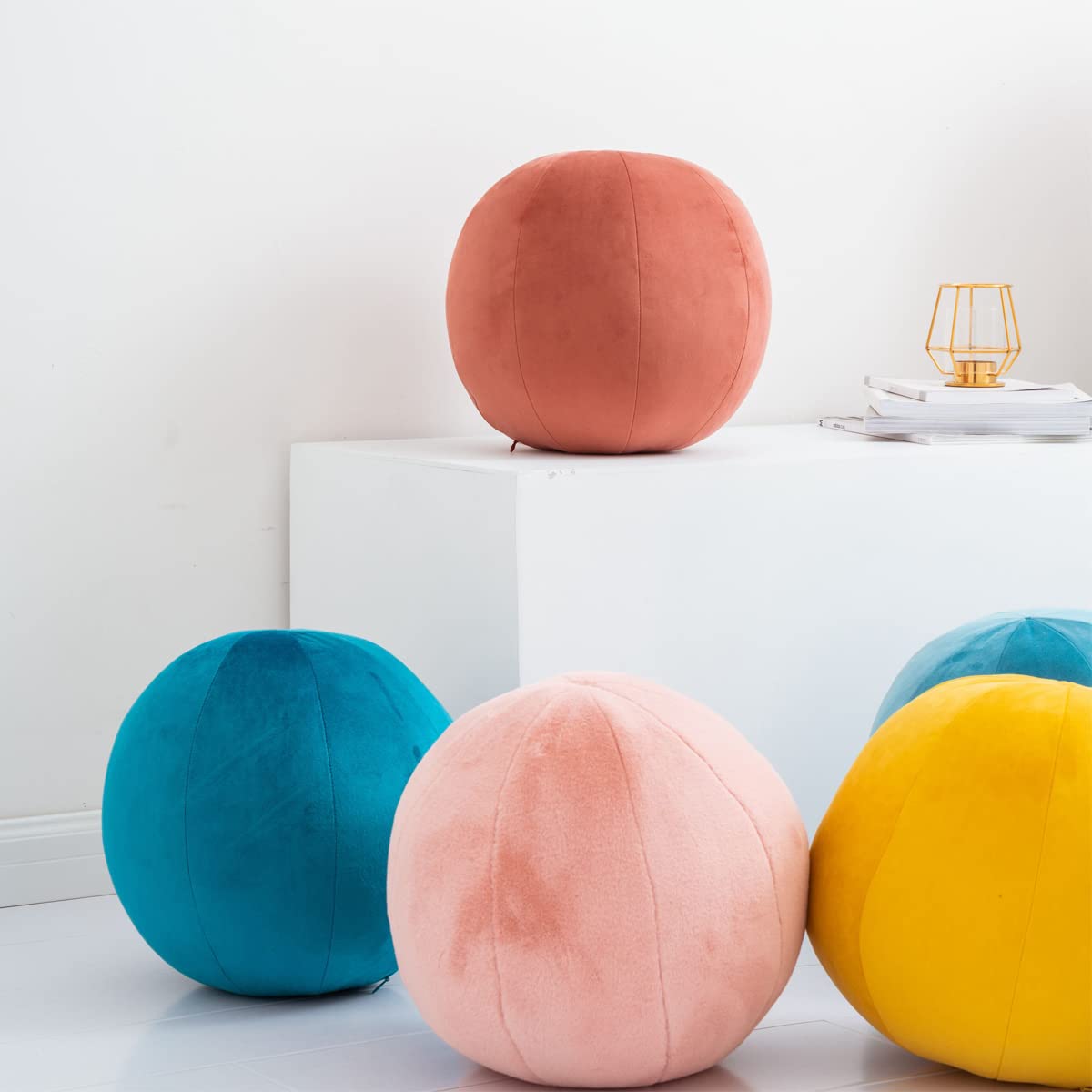 Round Plush Throw Pillow - 11.8