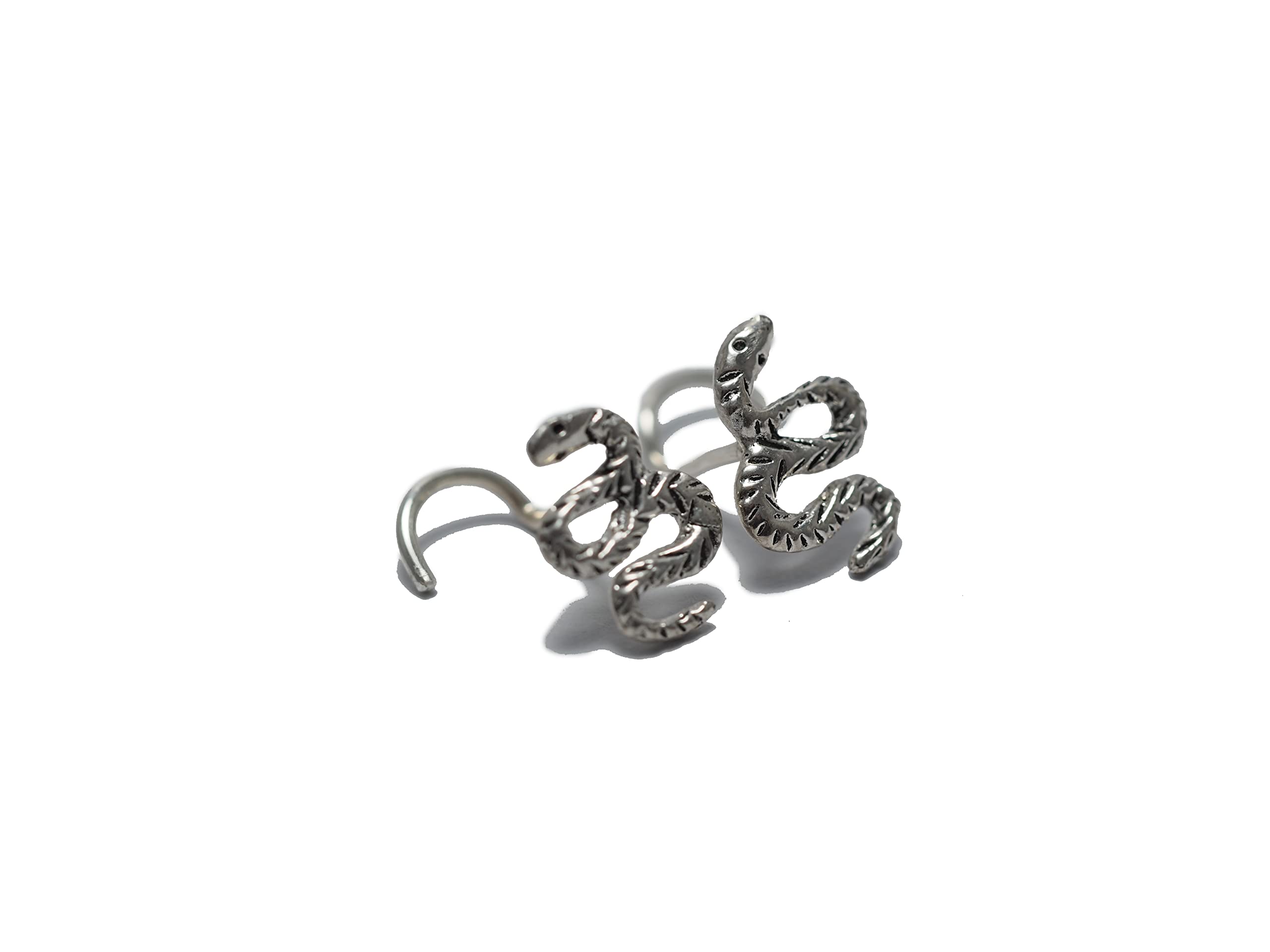 Sterling Silver Small Snake Nose Stud Screw - Hypoallergenic Body Piercing Jewelry for Women & Men - Perfect for Everyday Wear & Special Occasions