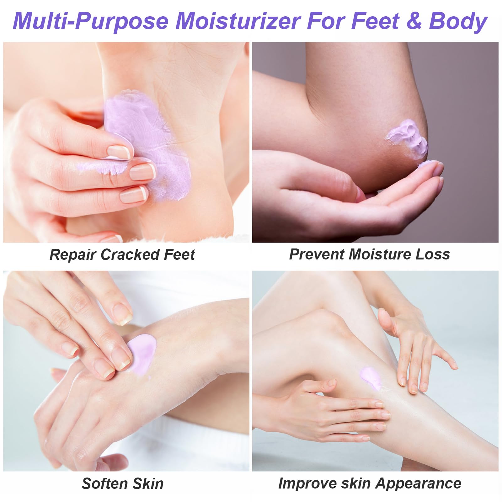42% Urea Cream with 2% Salicylic Acid – Intensive Moisturizing Foot Treatment for Dry Cracked Heels, Hands, Knees & Elbows | Callus Remover & Repair Lotion | Perfect for Pedicures, Night Foot Care & Winter Skin Protection
