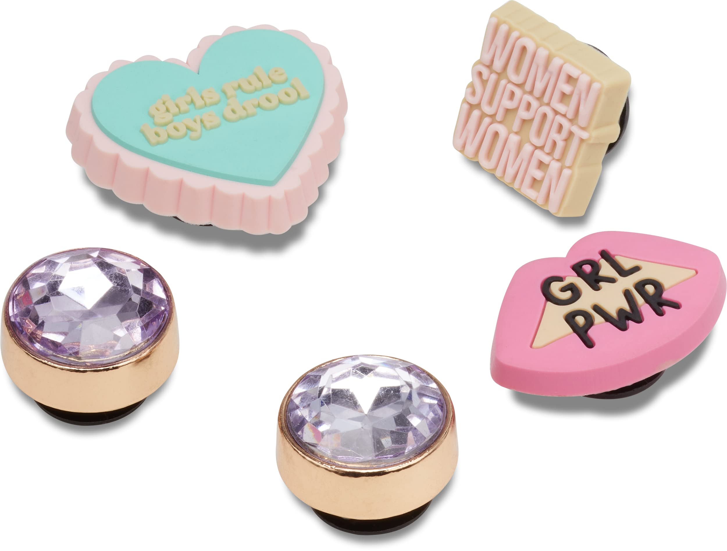 Crocs Jibbitz 5-Pack Trendy Shoe Charms for Crocs Shoes - Fun & Customizable Accessories for Kids & Adults - Perfect for School, Work & Casual Wear