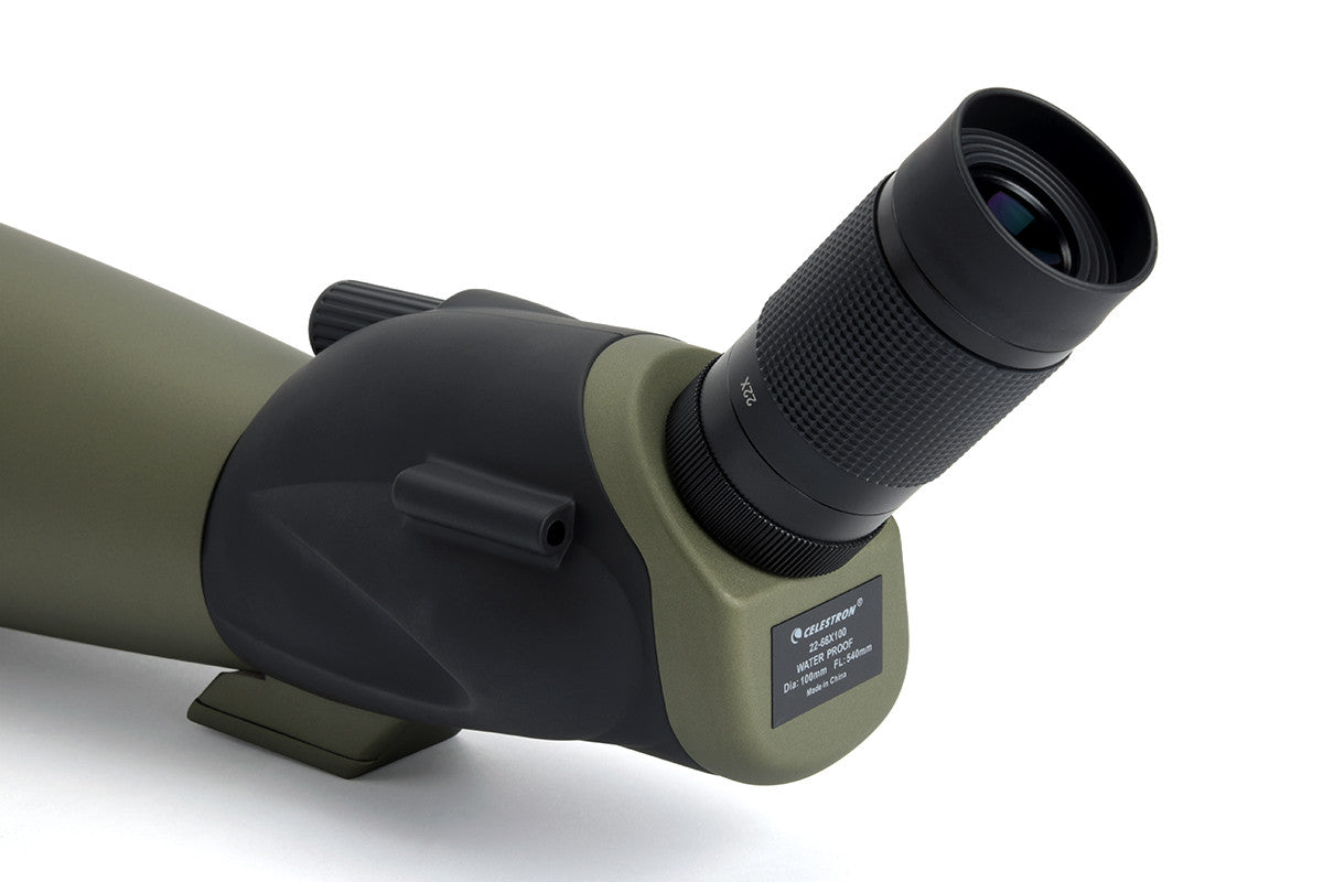 Celestron Ultima 22 66X100mm Angled Zoom Spotting Scope - High Power Bird Watching & Hunting Telescope for Long Range Viewing | Perfect for Wildlife Observation, Target Shooting & Outdoor Adventures