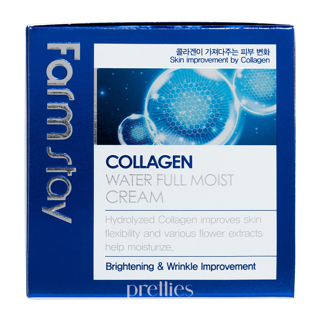 Farmstay Collagen Water Full Moist Cream 100g - Hydrating Face Moisturizer for Dry Skin | Day & Night Cream for Women | Korean Skincare for Glowing Complexion | Perfect for Daily Hydration & Anti-Aging Routine