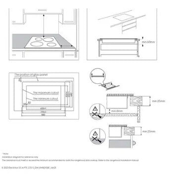 Electrolux EHI8255BE 80cm Built-In Induction Cooktop with 2 Cooking Zones - UltimateTaste 700 Technology for Fast & Precise Cooking | Perfect for Modern Kitchens & Home Chefs