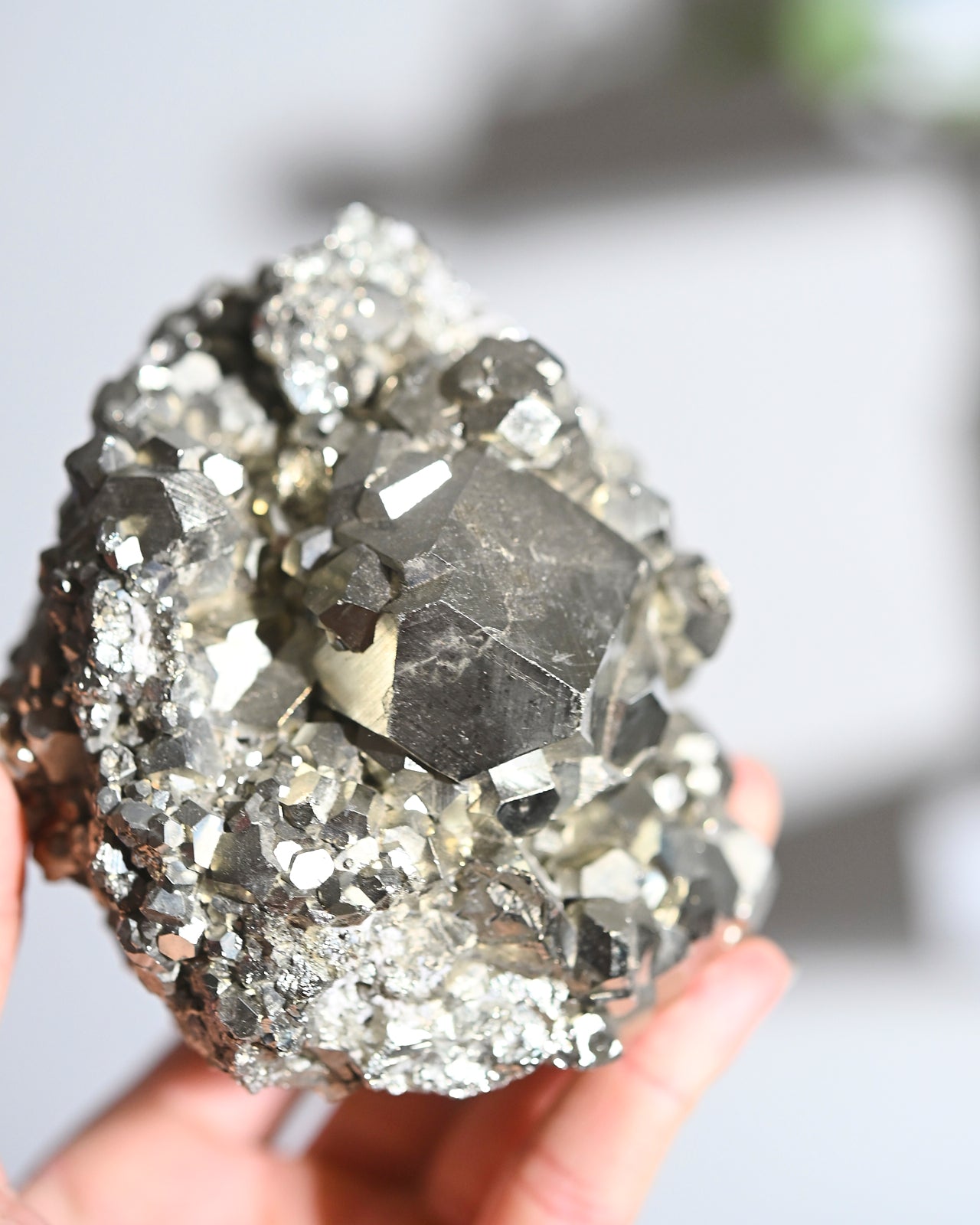 Natural Pyrite Crystal Cluster - 2.6lbs Raw Mineral Specimen for Home Decor, Meditation & Healing | Perfect for Rock Collectors, Feng Shui & Spiritual Practices