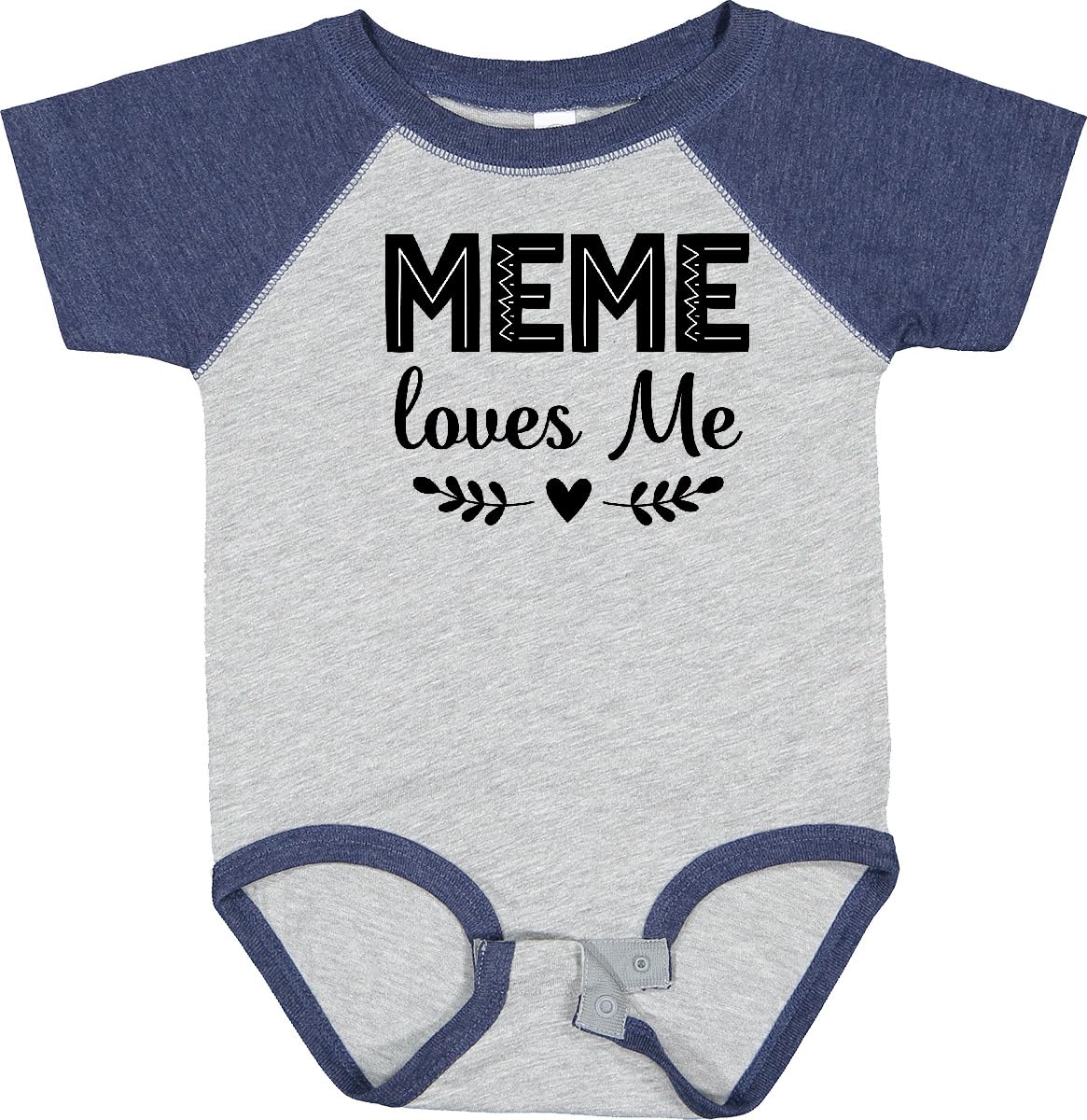 Inktastic Meme Loves Me Baby Bodysuit - Cute & Comfortable Infant Onesie for Newborns & Toddlers - Perfect for Family Photos, Playdates & Everyday Wear