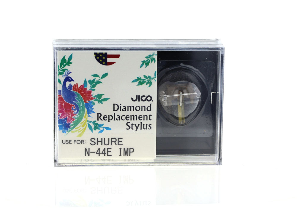 Shure N44E Replacement Stylus by JICO - High-Quality Improved Needle for Turntables & Record Players - Perfect for Vinyl Enthusiasts & DJs in the US